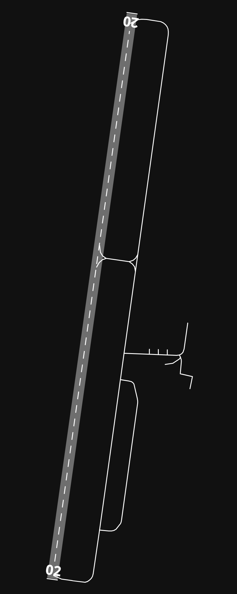 3B0 Southbridge Mun airport diagram — runways, taxiways and parking stands