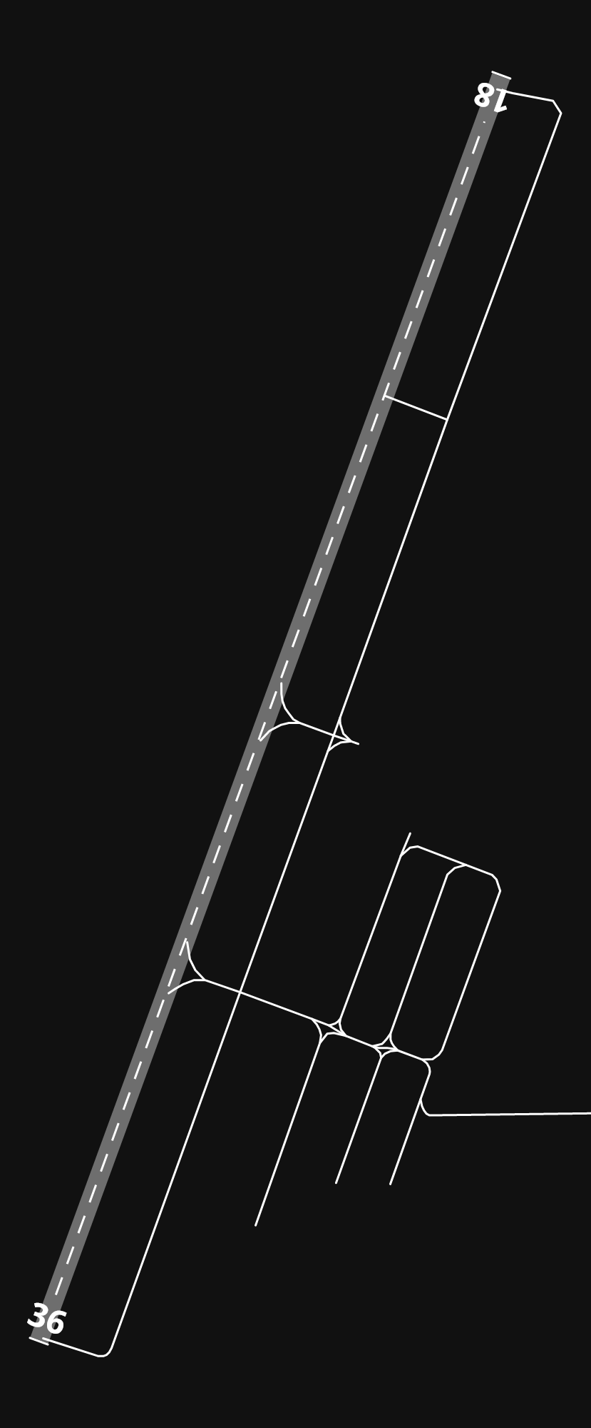 74S Anacortes airport diagram — runways, taxiways and parking stands