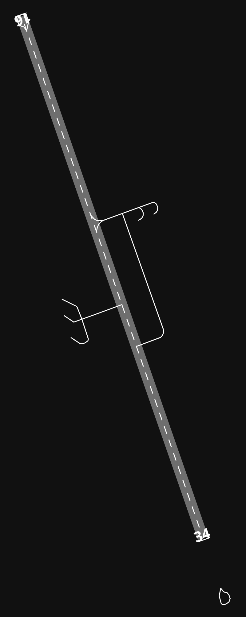 AYMO Momote airport diagram — runways, taxiways and parking stands