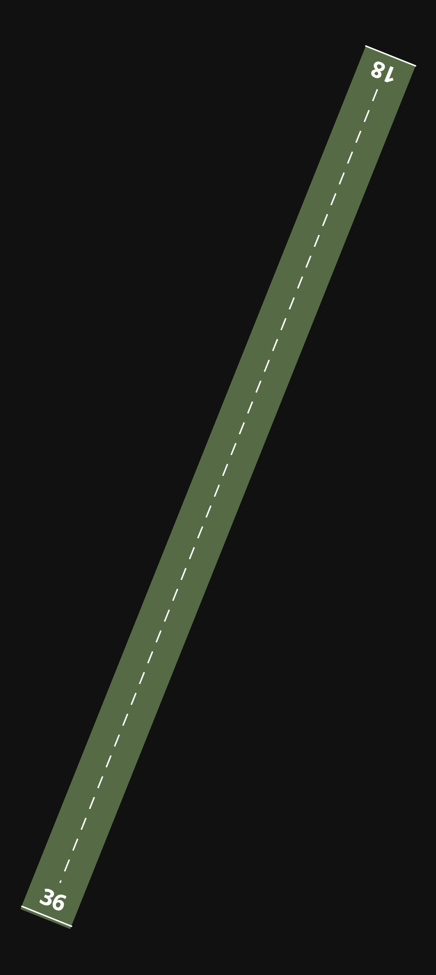 CYBA Banff Airport airport diagram — runways, taxiways and parking stands