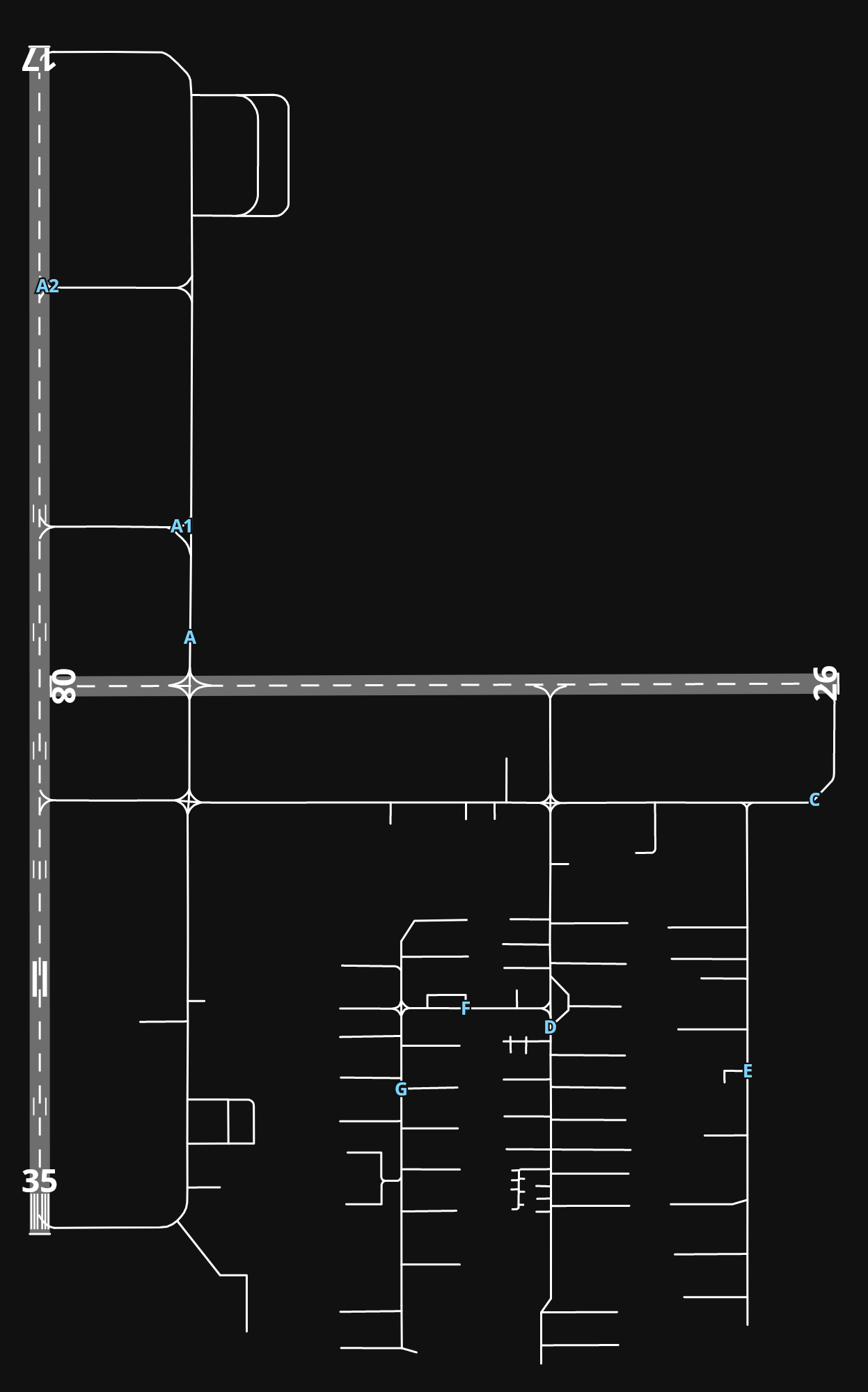 CYBW Calgary / Springbank Airport airport diagram — runways, taxiways and parking stands