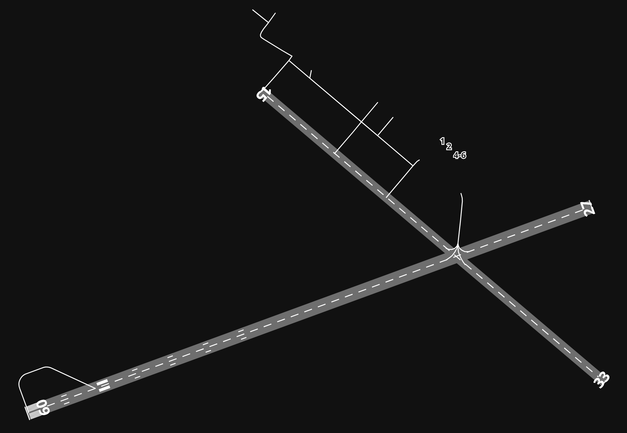 CYFC Fredericton Airport airport diagram — runways, taxiways and parking stands