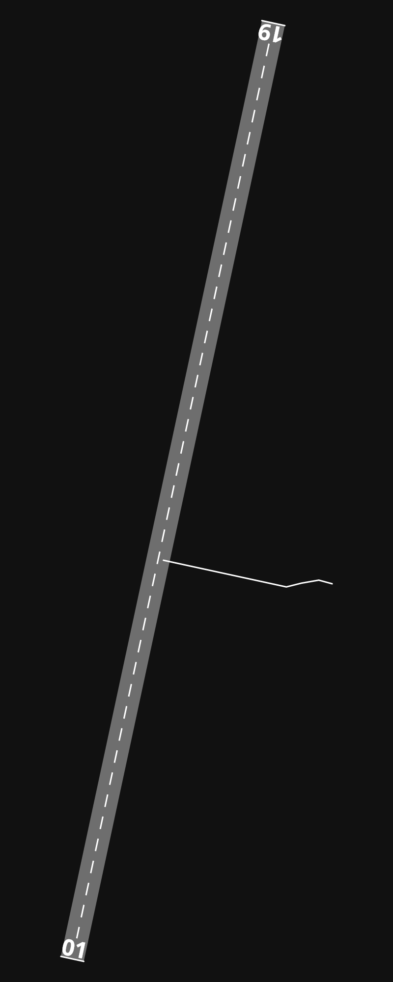 CYFO Flin Flon airport diagram — runways, taxiways and parking stands