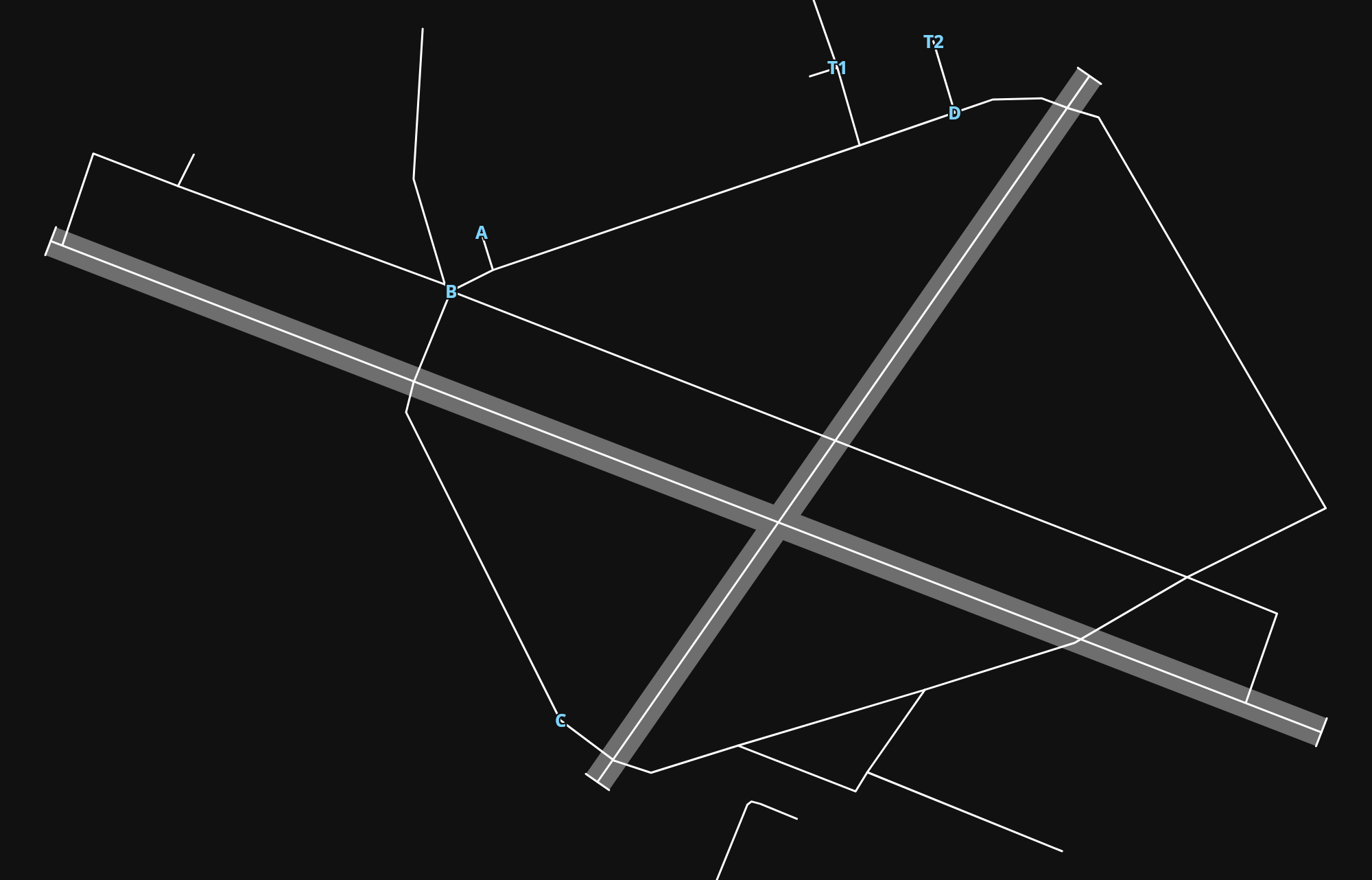 CYOO Oshawa airport diagram — runways, taxiways and parking stands