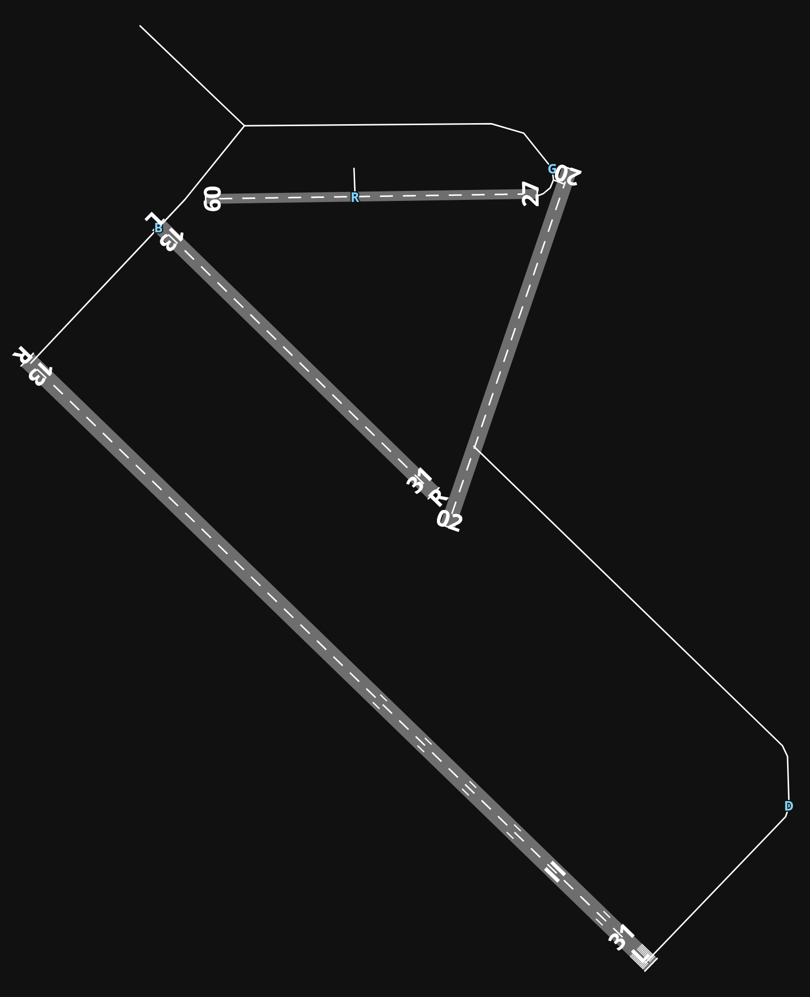CYPG Southport airport diagram — runways, taxiways and parking stands