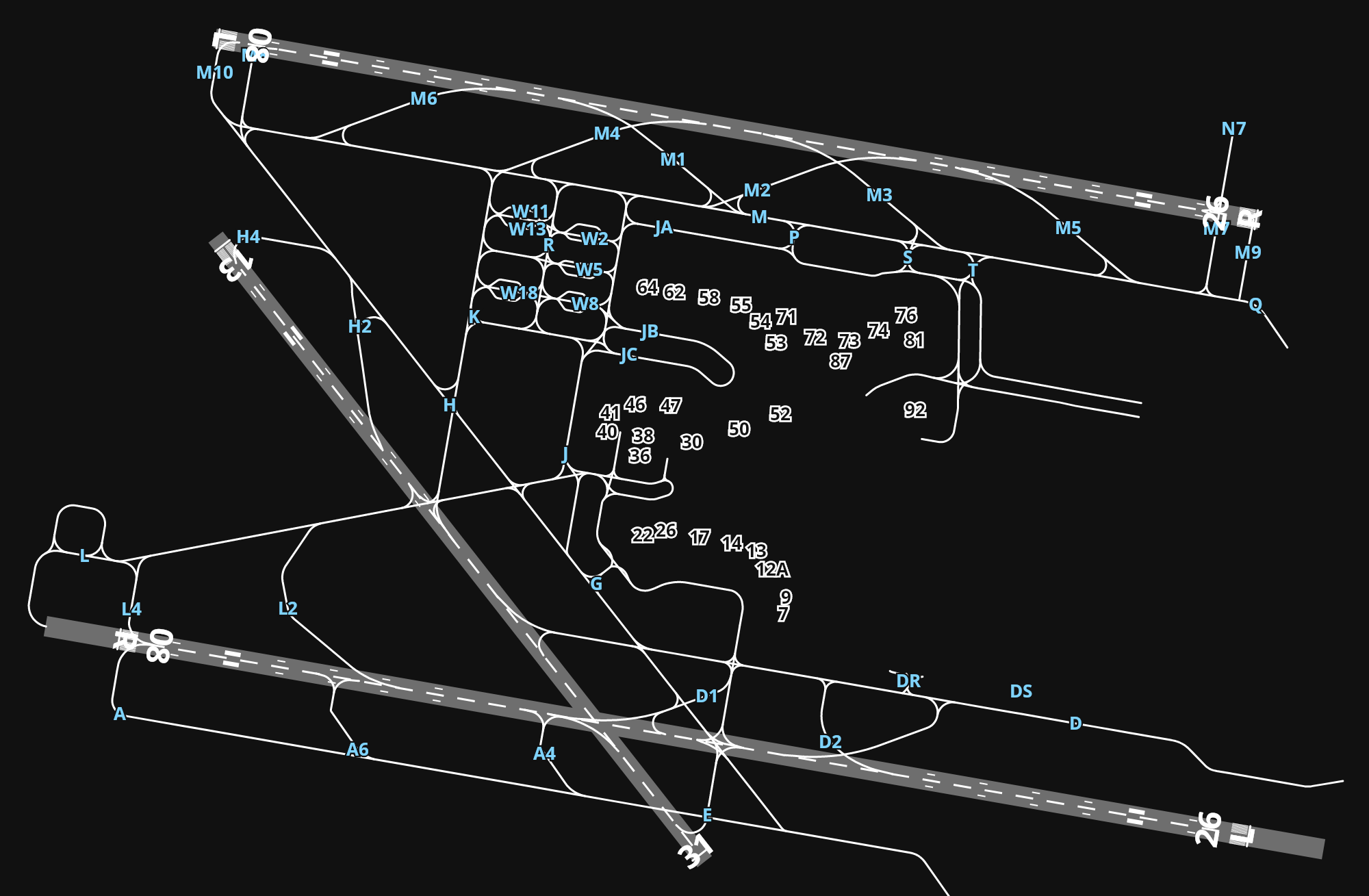 CYVR Vancouver International Airport airport diagram — runways, taxiways and parking stands