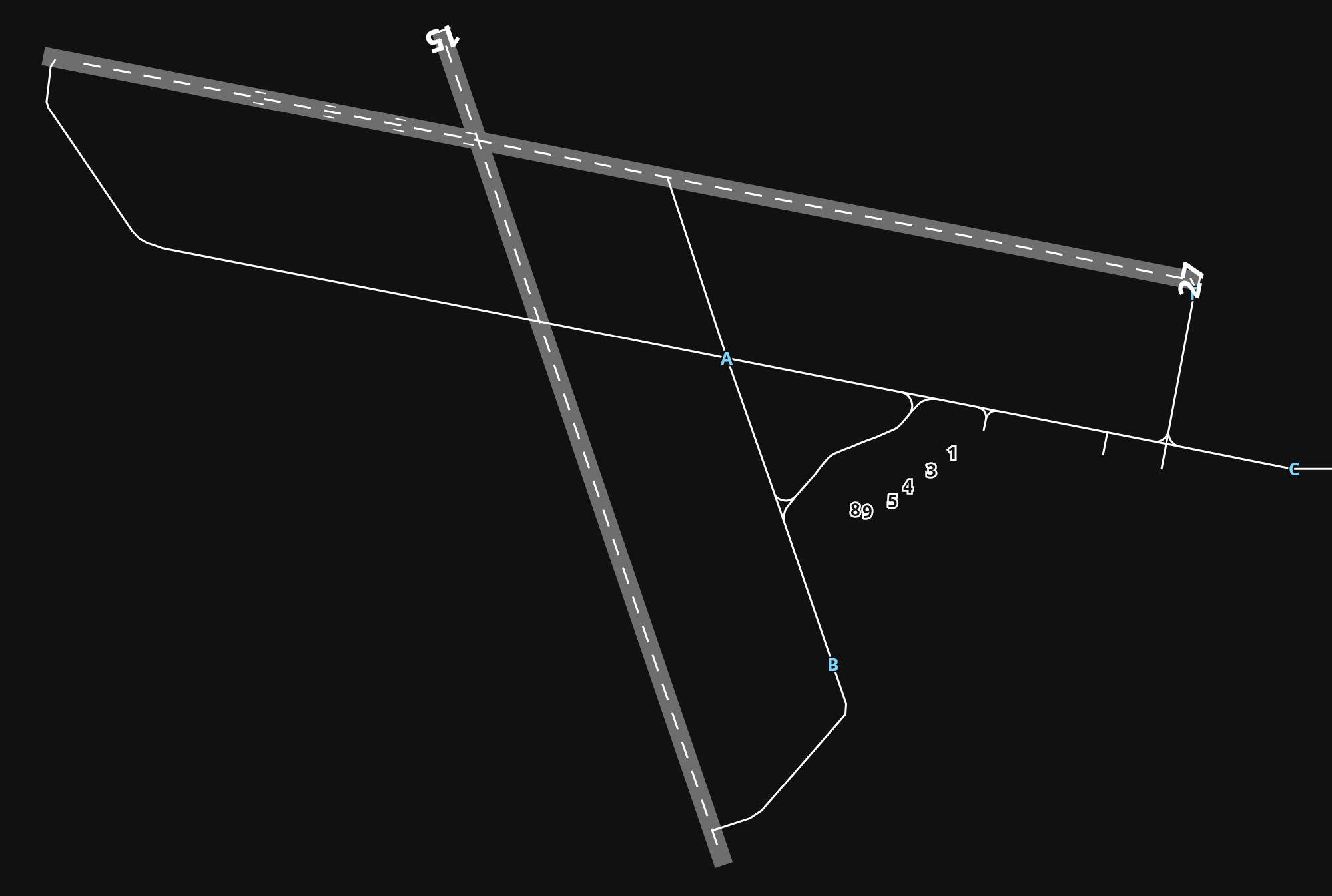 CYXE Saskatoon John G. Diefenbaker International Airport airport diagram — runways, taxiways and parking stands