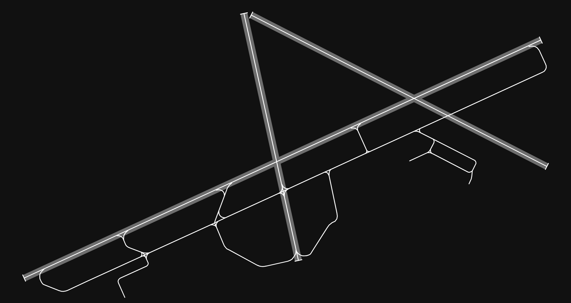 CYYB North Bay airport diagram — runways, taxiways and parking stands
