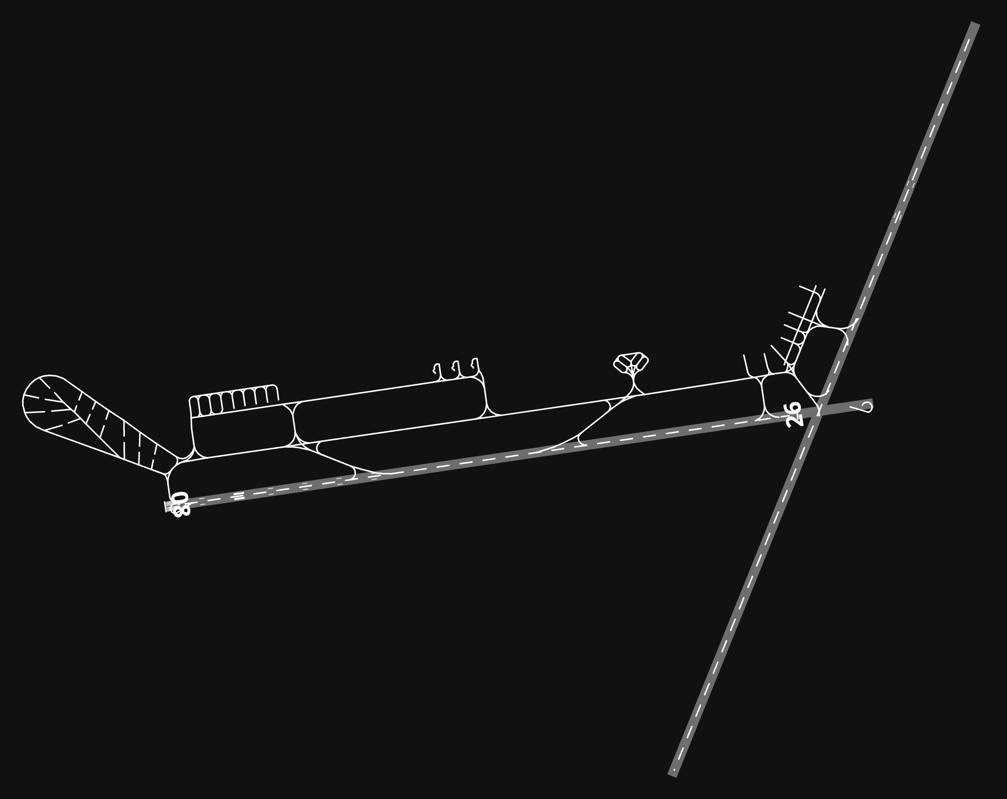 DAAT Aguenar – Hadj Bey Akhamok Airport airport diagram — runways, taxiways and parking stands
