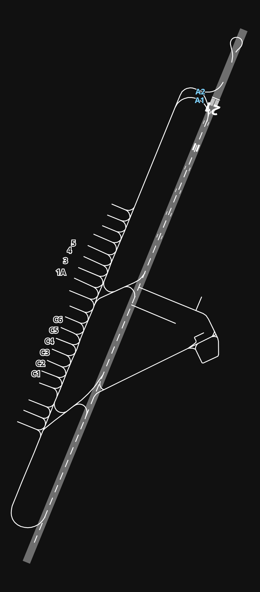 DGAA Kotoka International Airport airport diagram — runways, taxiways and parking stands