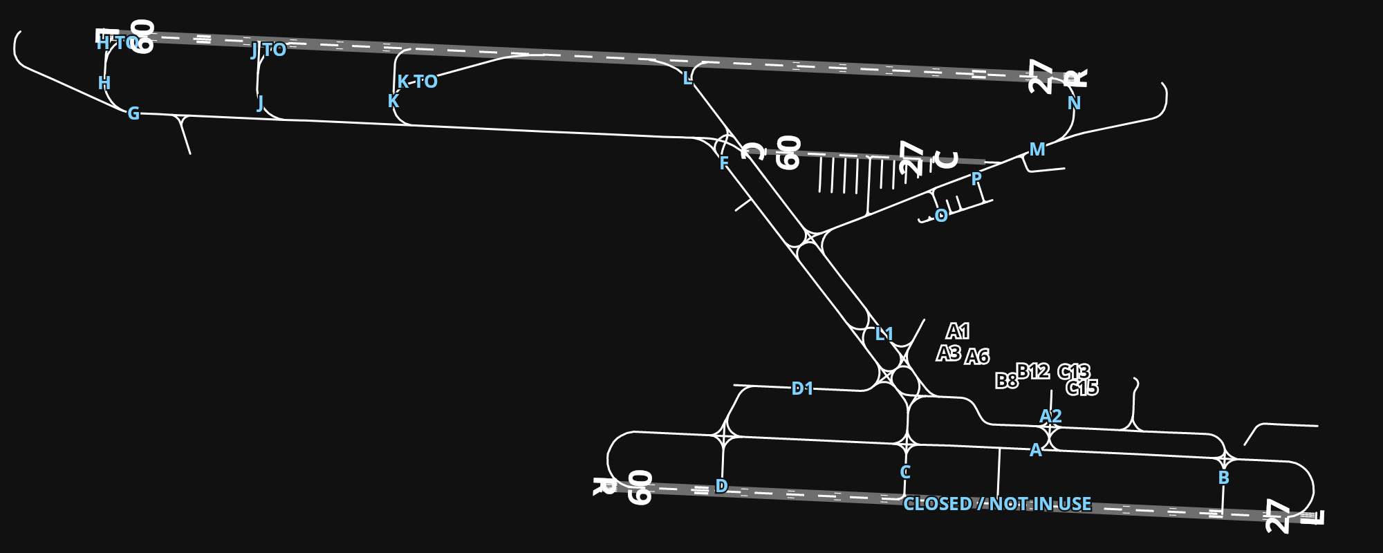 EDDV Hannover Airport airport diagram — runways, taxiways and parking stands