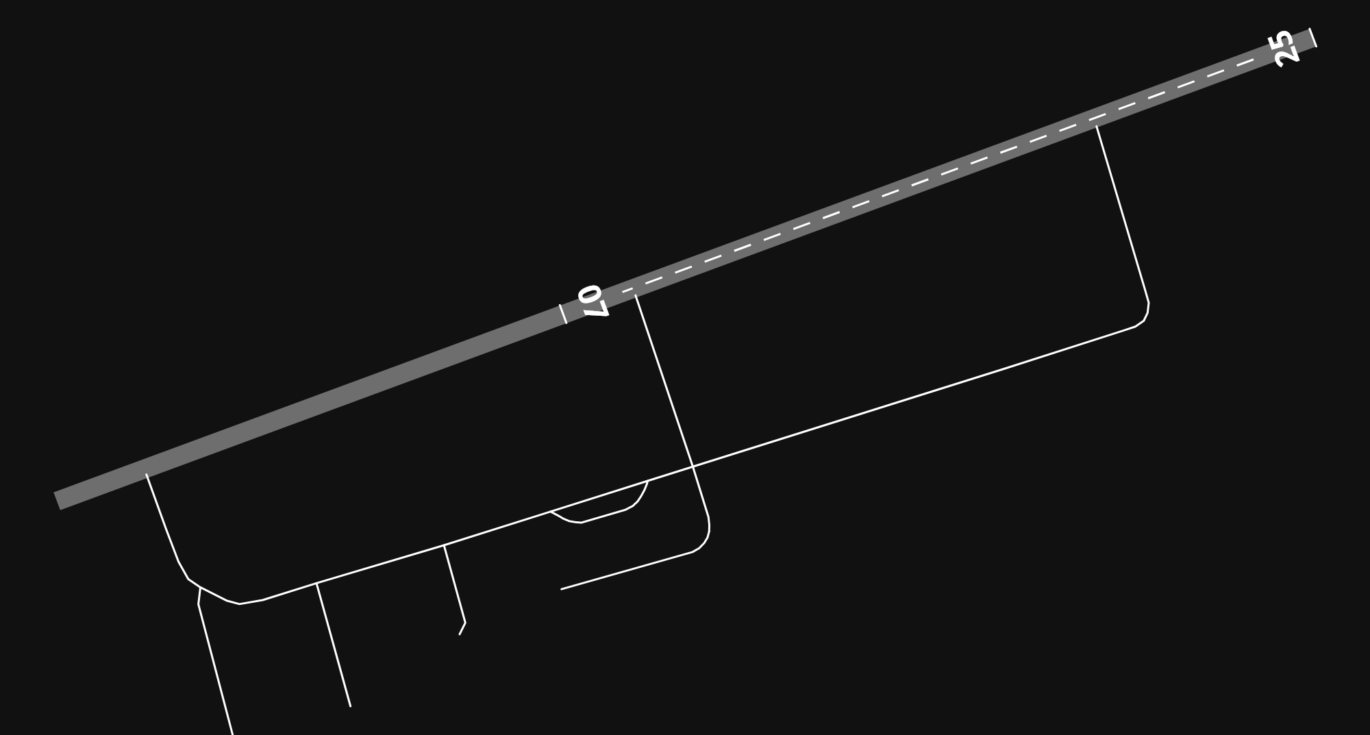EDFL Gießen-Lützellinden Airfield airport diagram — runways, taxiways and parking stands