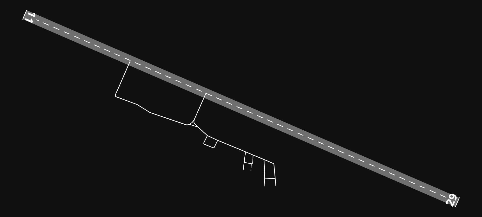 EDFQ Allendorf-Eder Airfield airport diagram — runways, taxiways and parking stands
