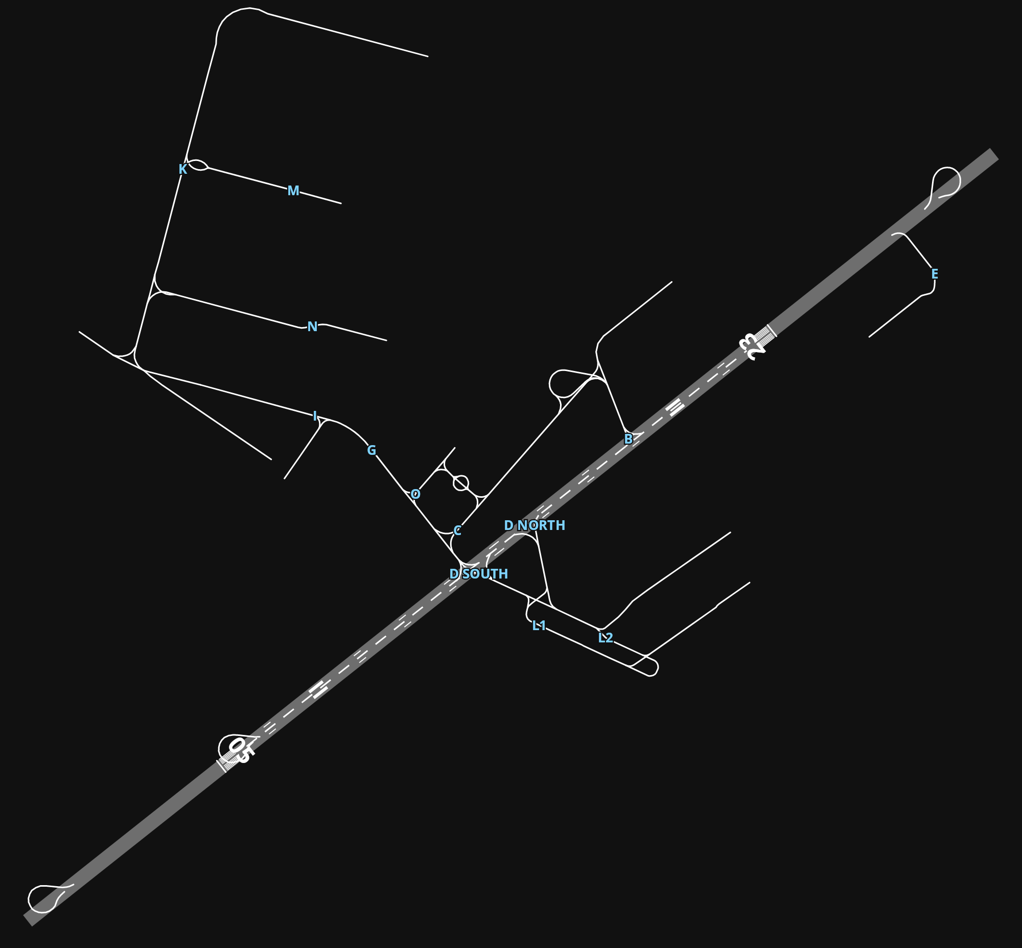EDHI Hamburg-Finkenwerder Airport airport diagram — runways, taxiways and parking stands