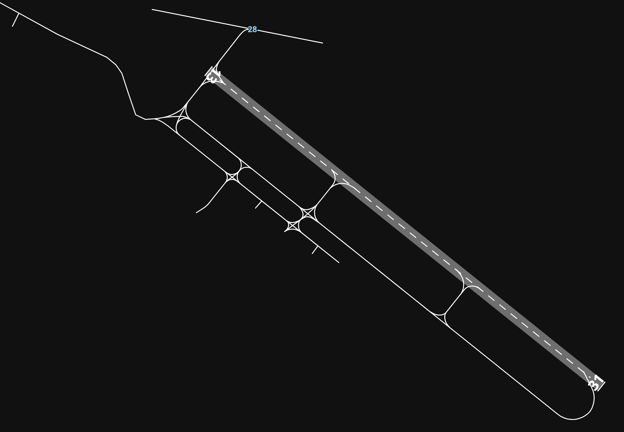 EDLN Mönchengladbach Airport airport diagram — runways, taxiways and parking stands