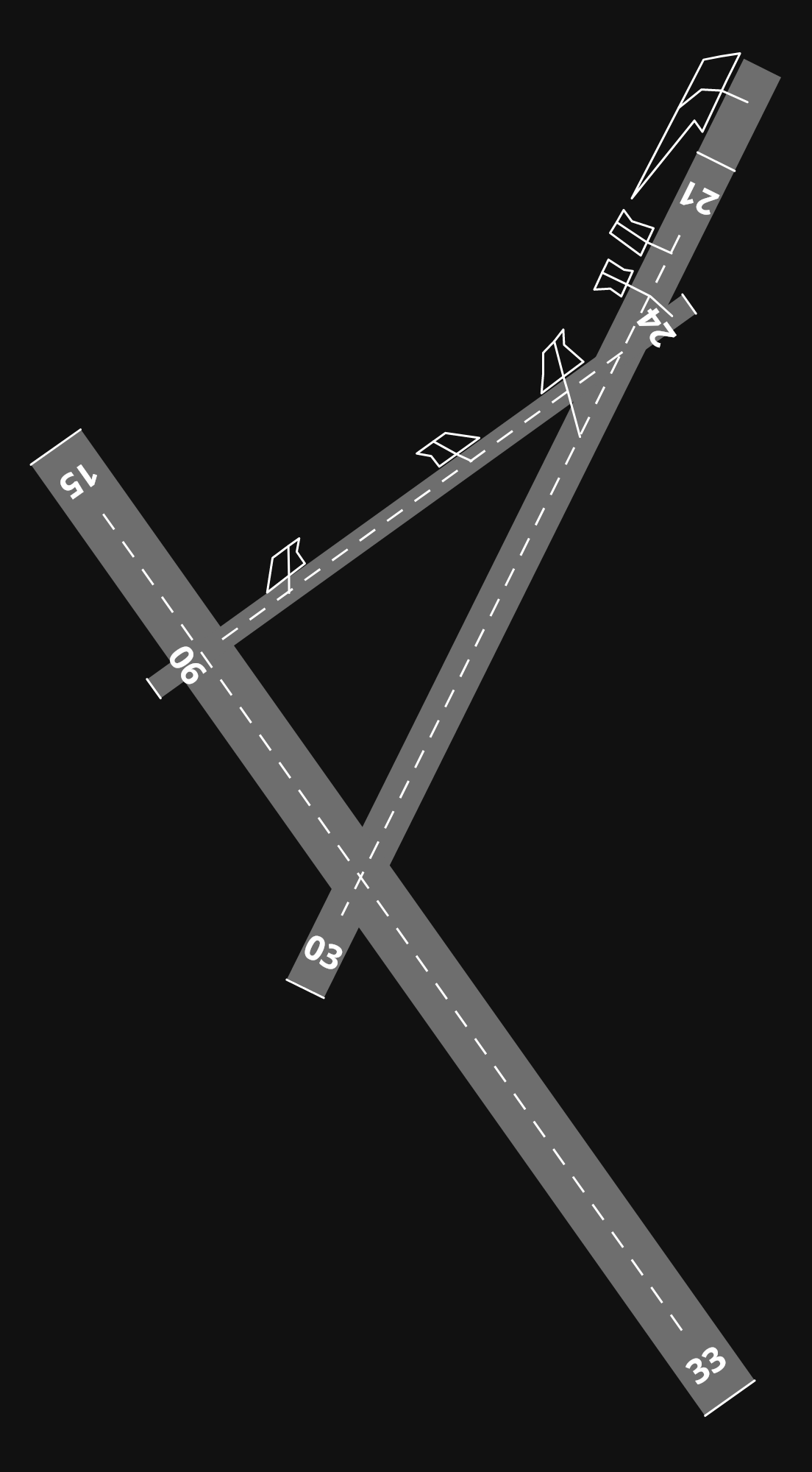 EDXH Helgoland-Düne Airport airport diagram — runways, taxiways and parking stands