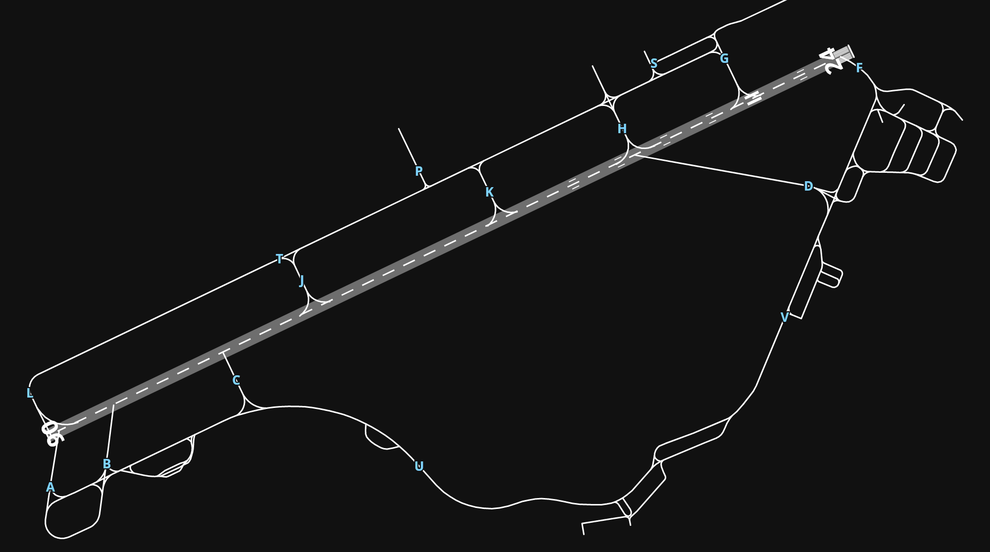 EFTP Tampere-Pirkkala Airport airport diagram — runways, taxiways and parking stands