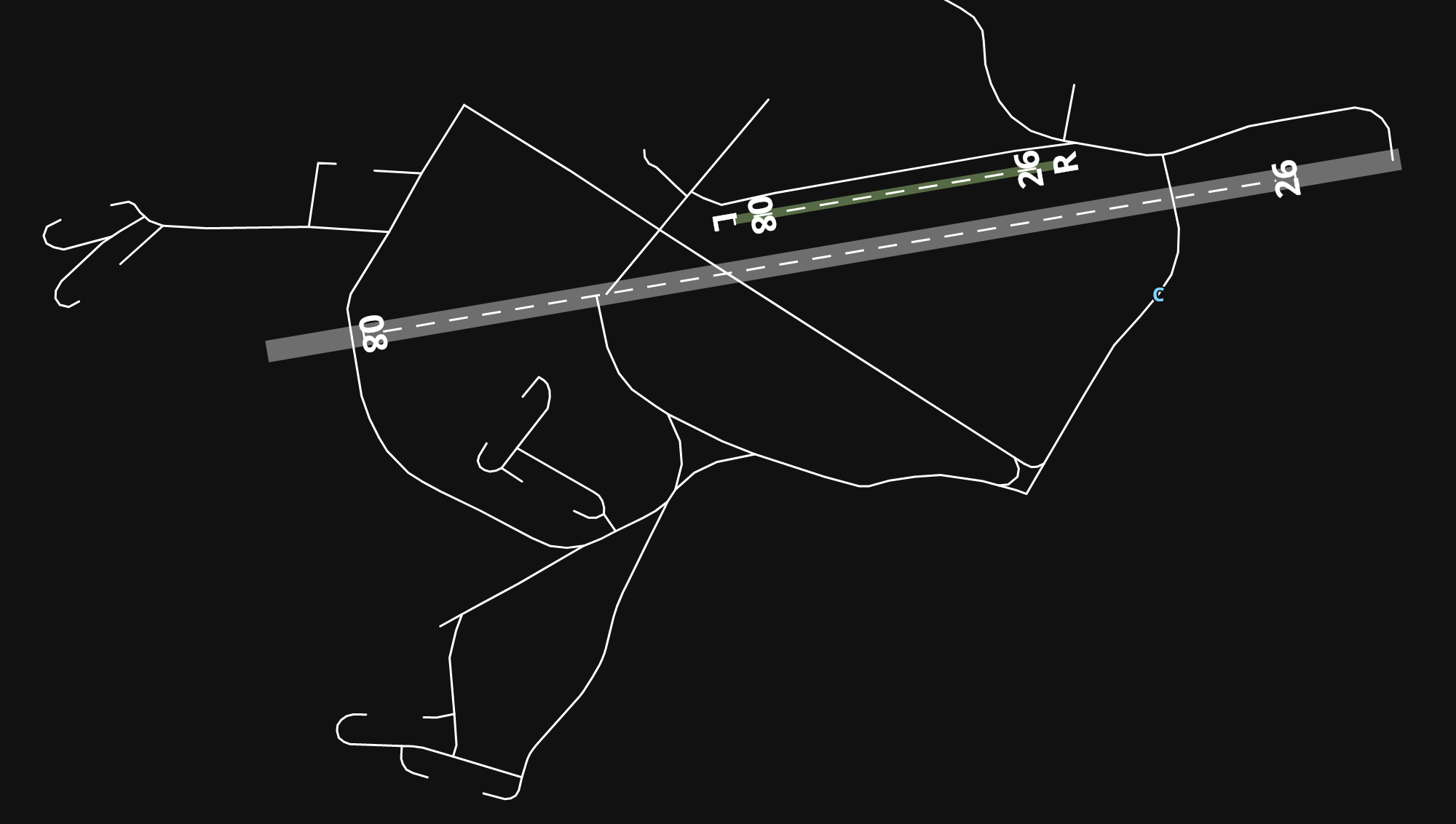 EGBP Cotswold Airport airport diagram — runways, taxiways and parking stands