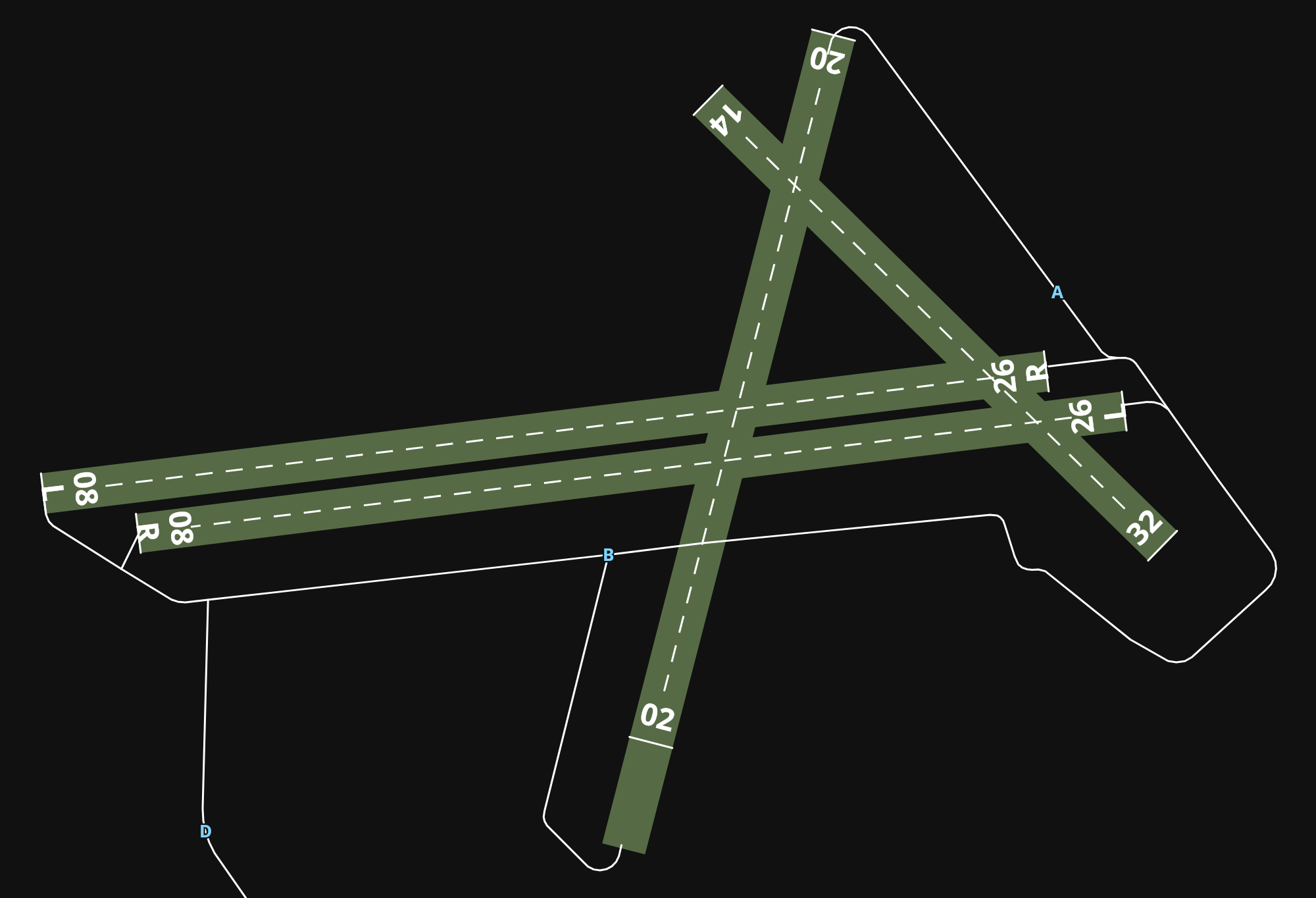 EGCB City Airport Manchester airport diagram — runways, taxiways and parking stands