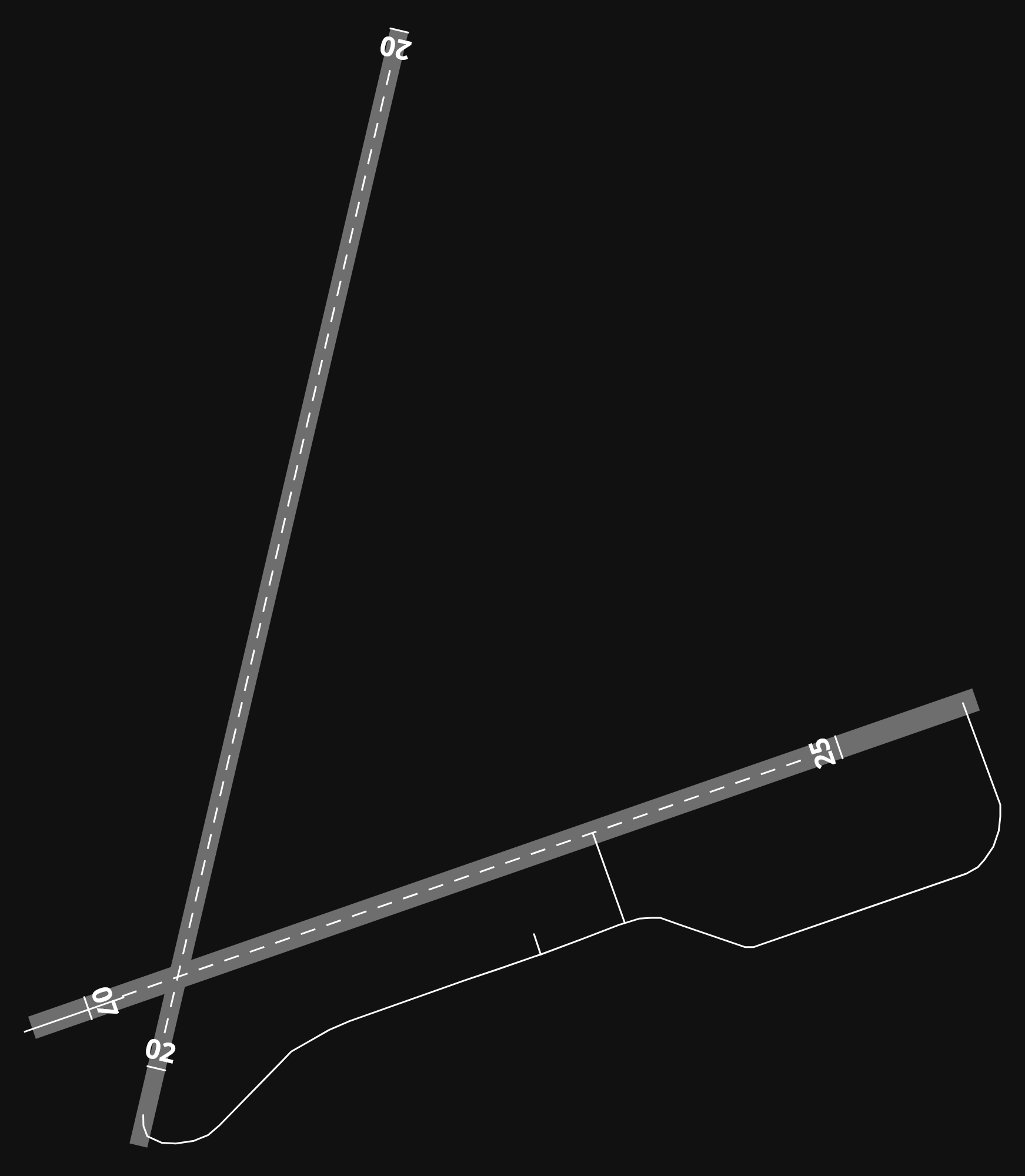EGCK Caernarfon Airport airport diagram — runways, taxiways and parking stands