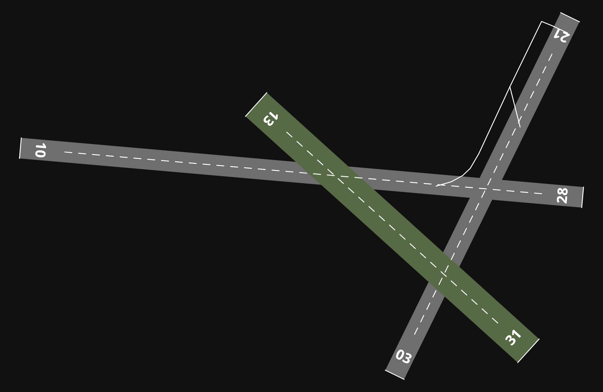 EGEN North Ronaldsay Airport airport diagram — runways, taxiways and parking stands