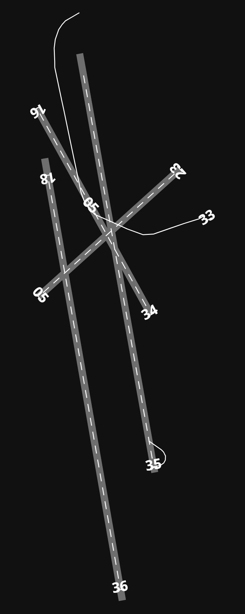 EGFD Llandbehr Airport airport diagram — runways, taxiways and parking stands
