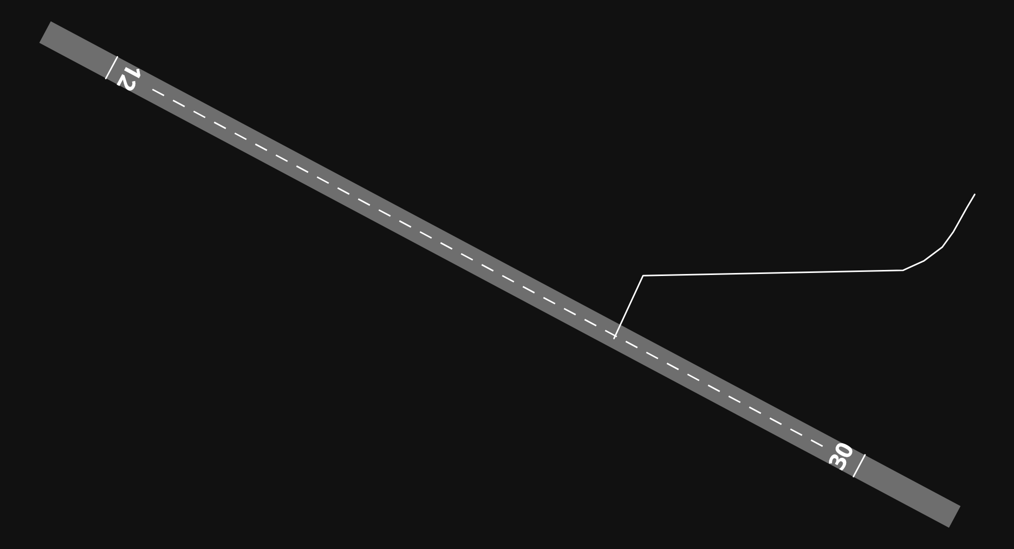EGHJ Bembridge Airport airport diagram — runways, taxiways and parking stands
