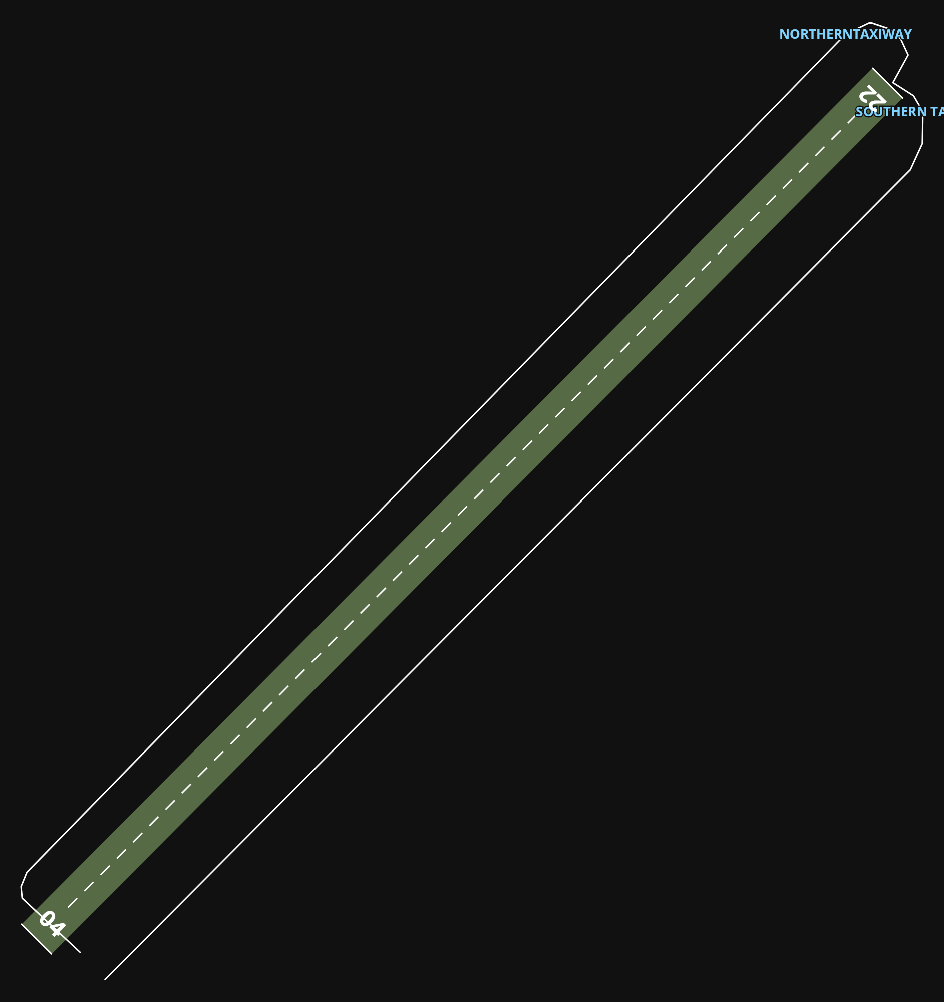 EGHN Isle of Wight / Sandown Airport airport diagram — runways, taxiways and parking stands