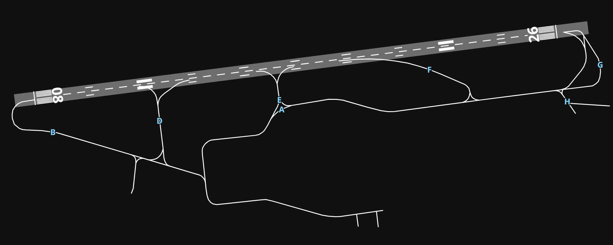 EGJJ Jersey Airport airport diagram — runways, taxiways and parking stands
