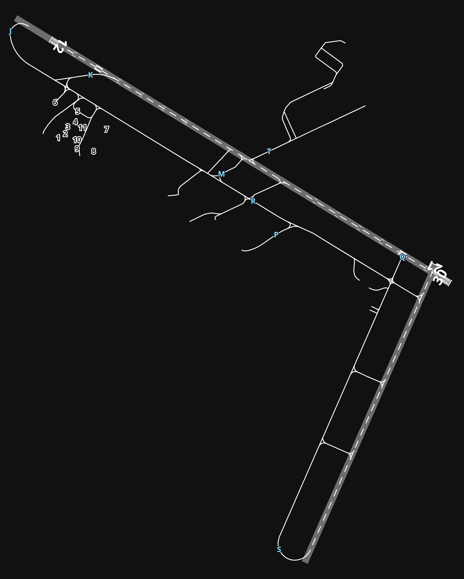 EGPK Glasgow Prestwick Airport airport diagram — runways, taxiways and parking stands