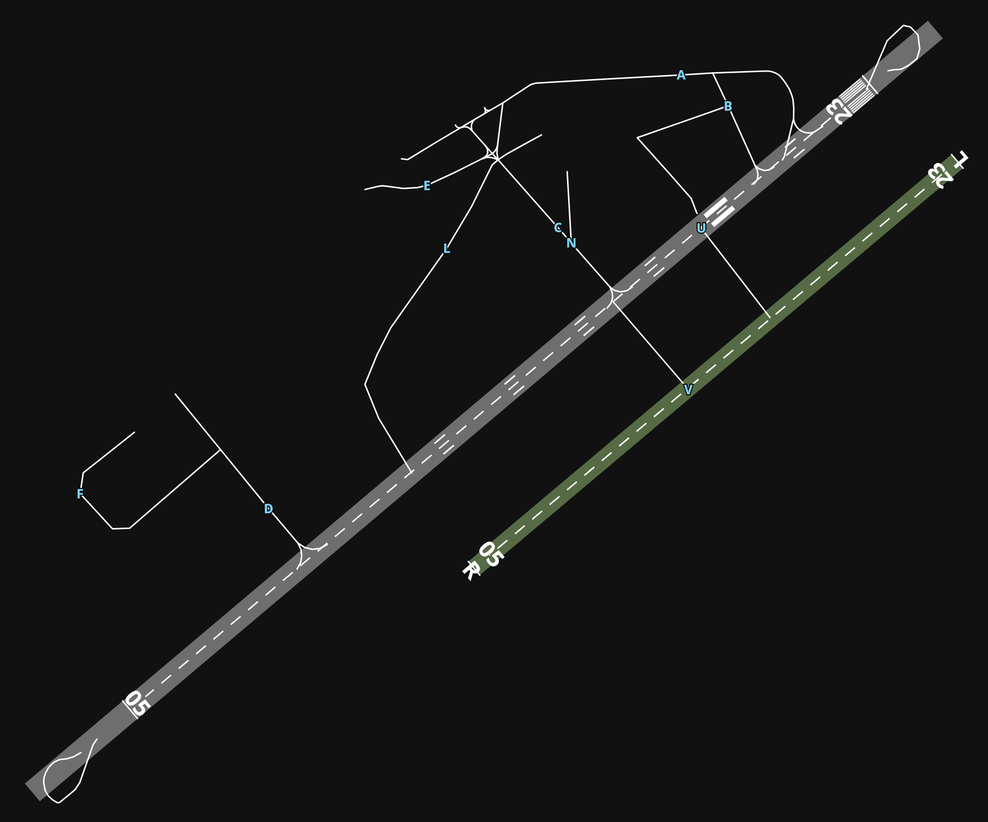 EGSC Cambridge City Airport airport diagram — runways, taxiways and parking stands