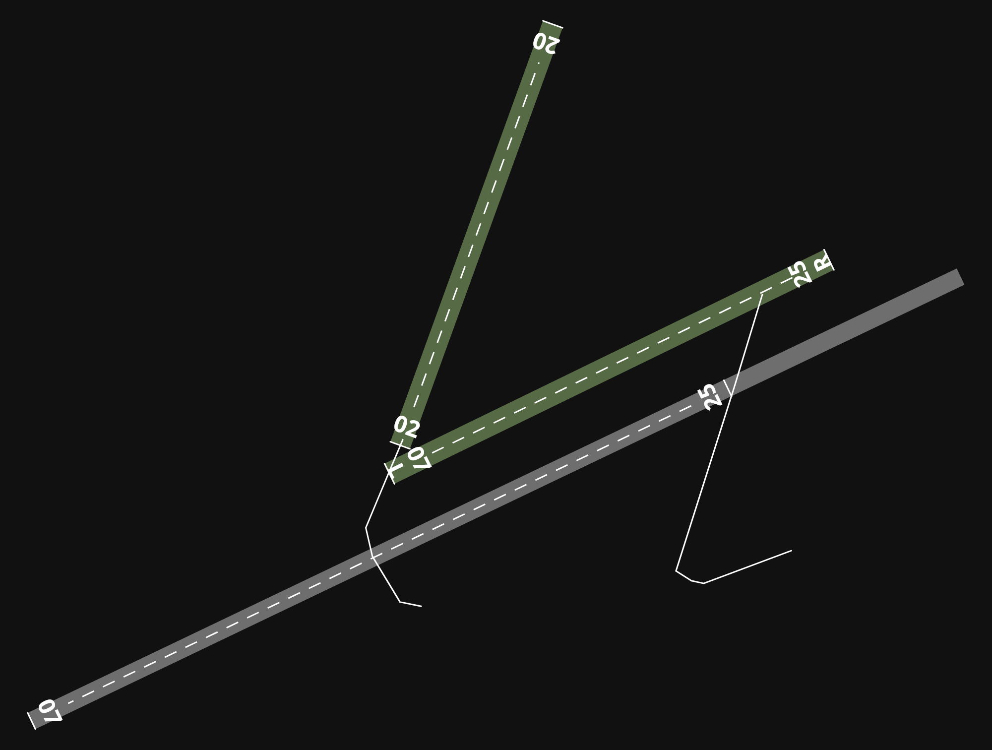 EGSV Old Buckenham Airfield airport diagram — runways, taxiways and parking stands