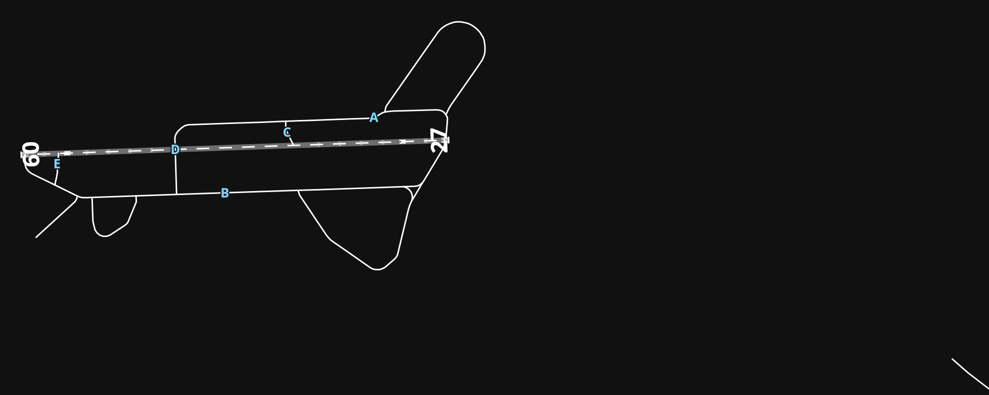 EGVA RAF Fairford airport diagram — runways, taxiways and parking stands