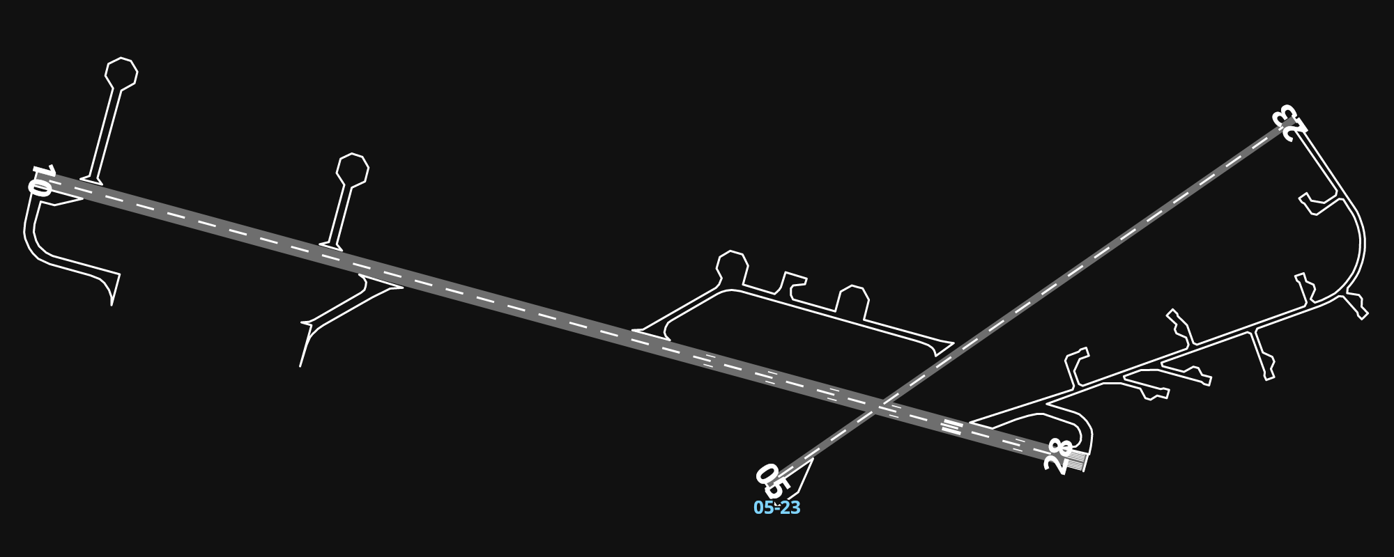 EGYP Mount Pleasant Airport airport diagram — runways, taxiways and parking stands