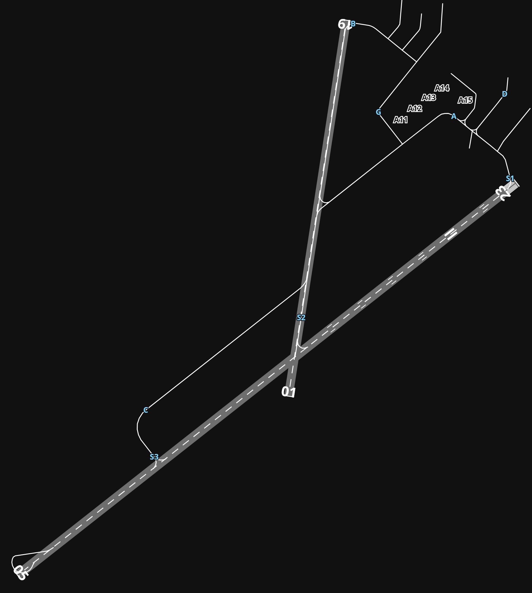 EHGG Groningen Airport Eelde airport diagram — runways, taxiways and parking stands