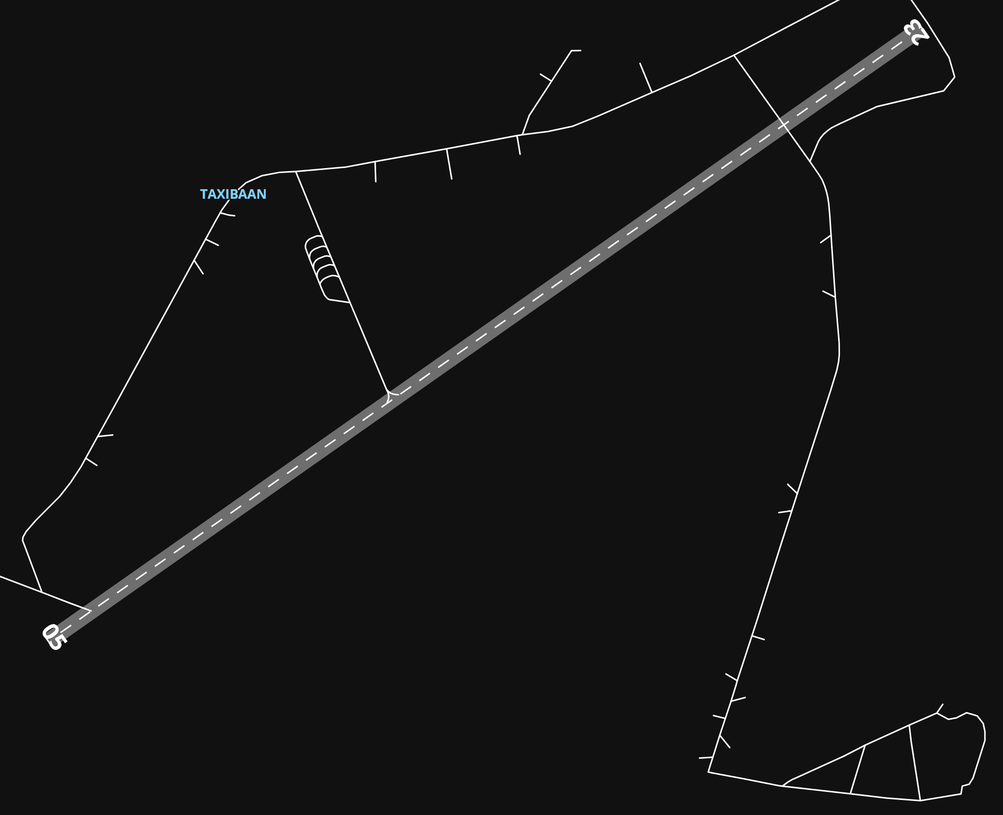 EHTW Twente Airport airport diagram — runways, taxiways and parking stands
