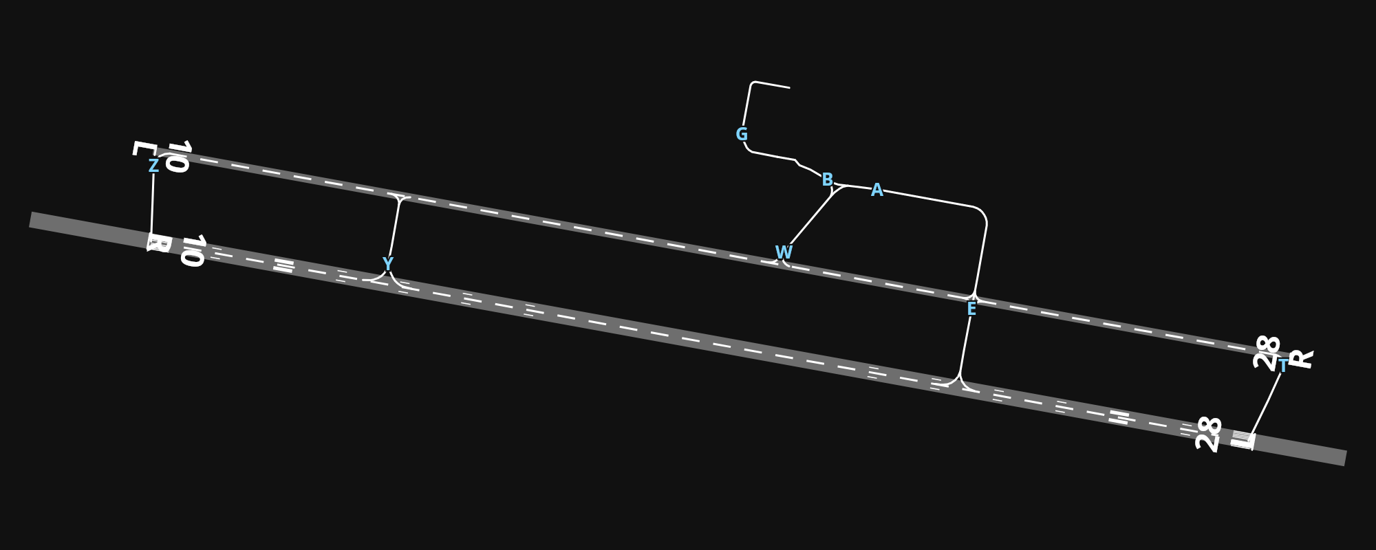 EKAH Aarhus Airport airport diagram — runways, taxiways and parking stands