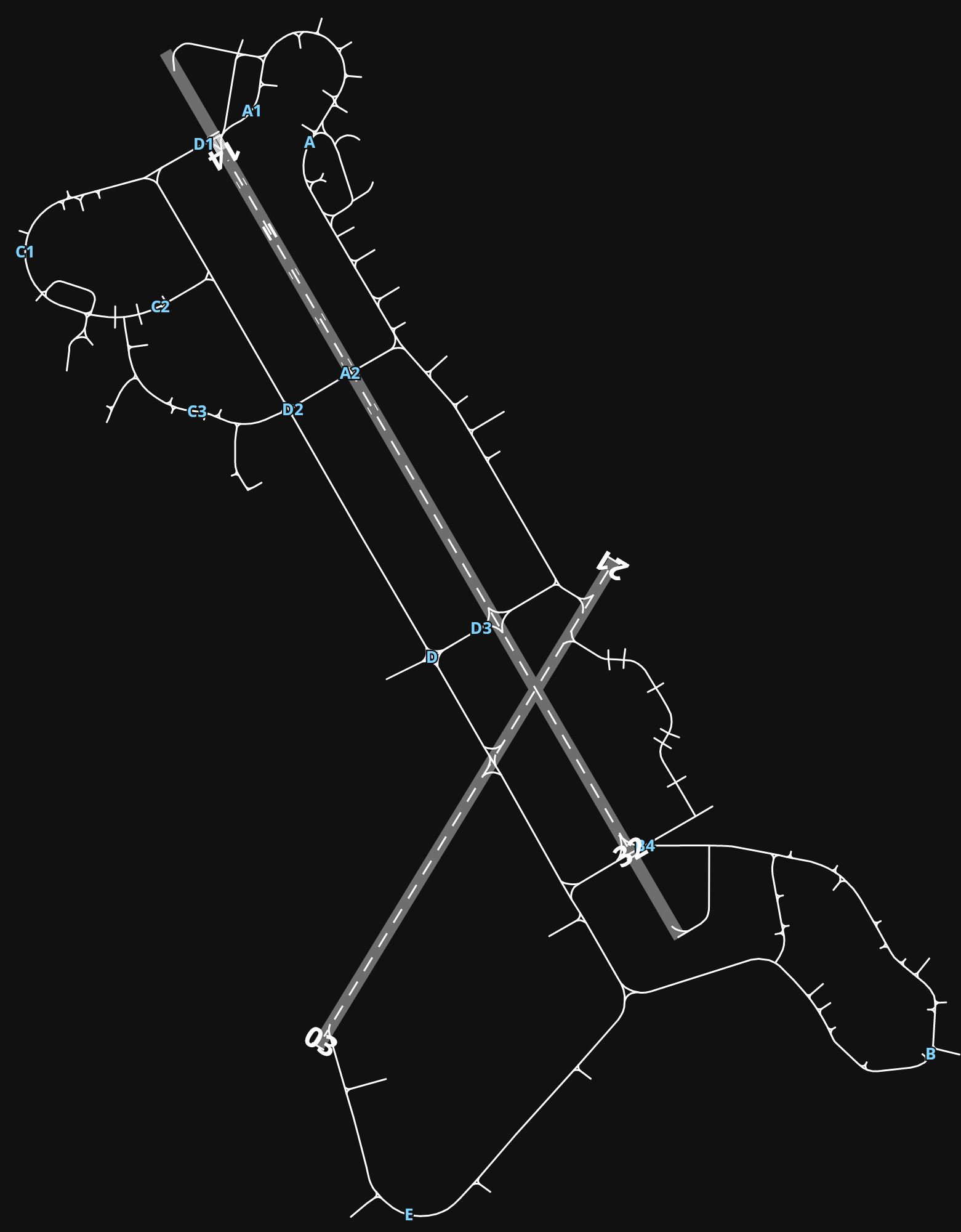 ENAN Andøya Airport, Andenes airport diagram — runways, taxiways and parking stands