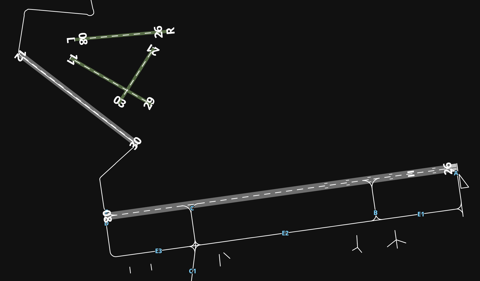 EPBY Bydgoszcz Ignacy Jan Paderewski Airport airport diagram — runways, taxiways and parking stands