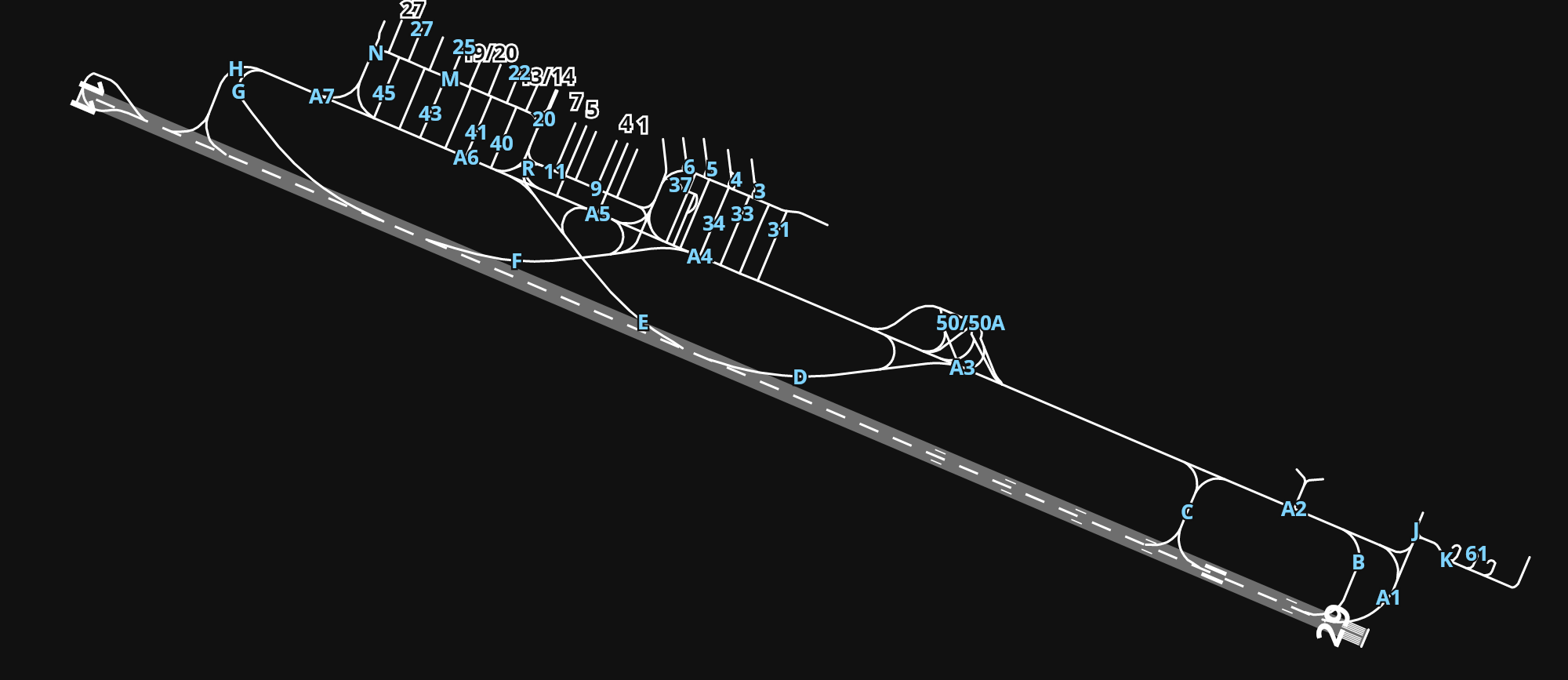 EPGD Gdańsk Lech Wałęsa Airport airport diagram — runways, taxiways and parking stands