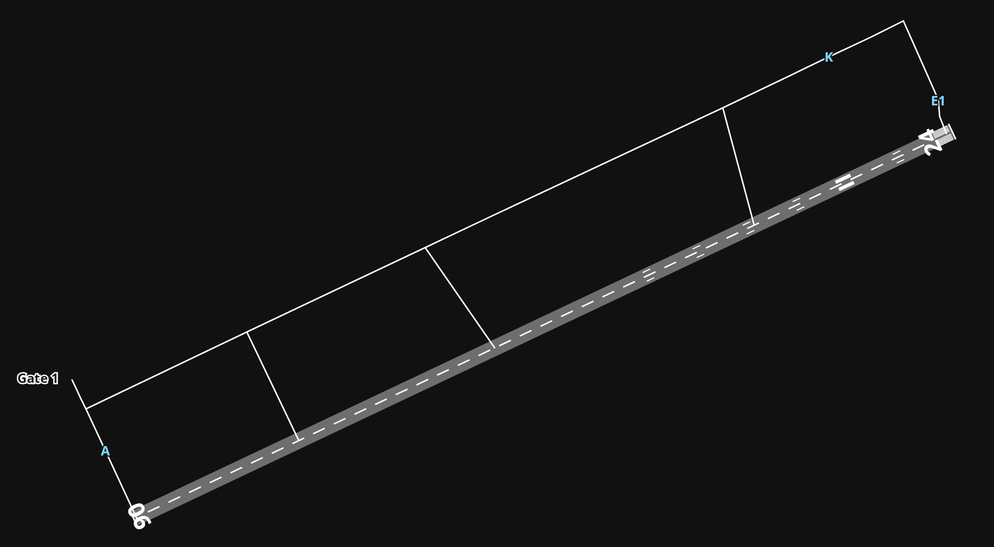 EPZG Zielona Góra-Babimost Airport airport diagram — runways, taxiways and parking stands