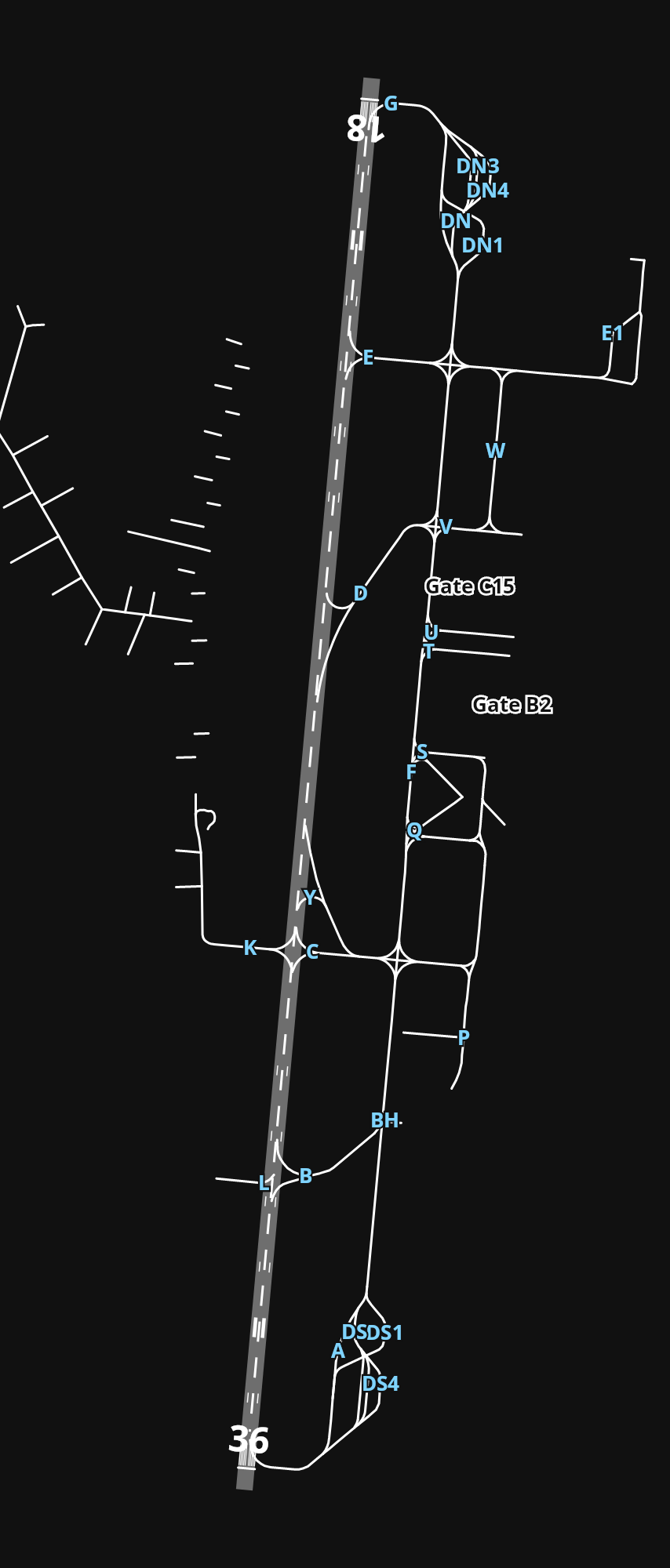 EVRA Riga International Airport airport diagram — runways, taxiways and parking stands