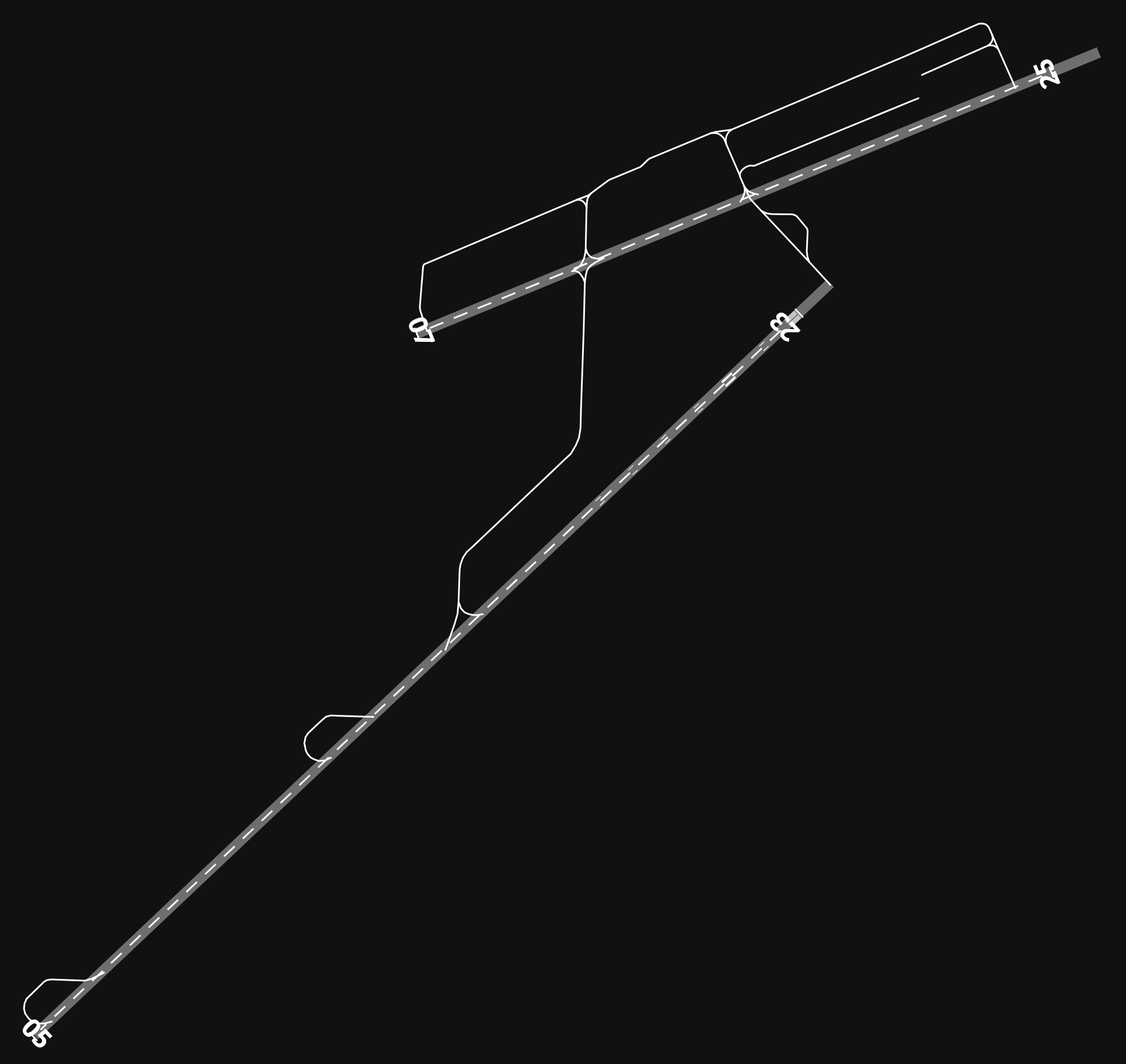 FNLU Quatro de Fevereiro International Airport airport diagram — runways, taxiways and parking stands