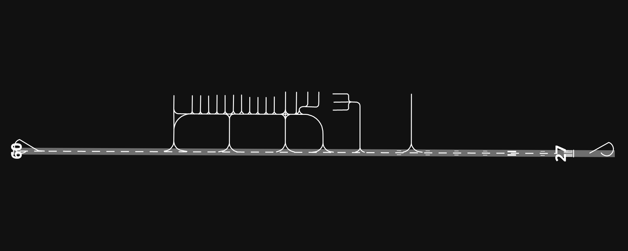 GMFF Fes Saïss International Airport airport diagram — runways, taxiways and parking stands
