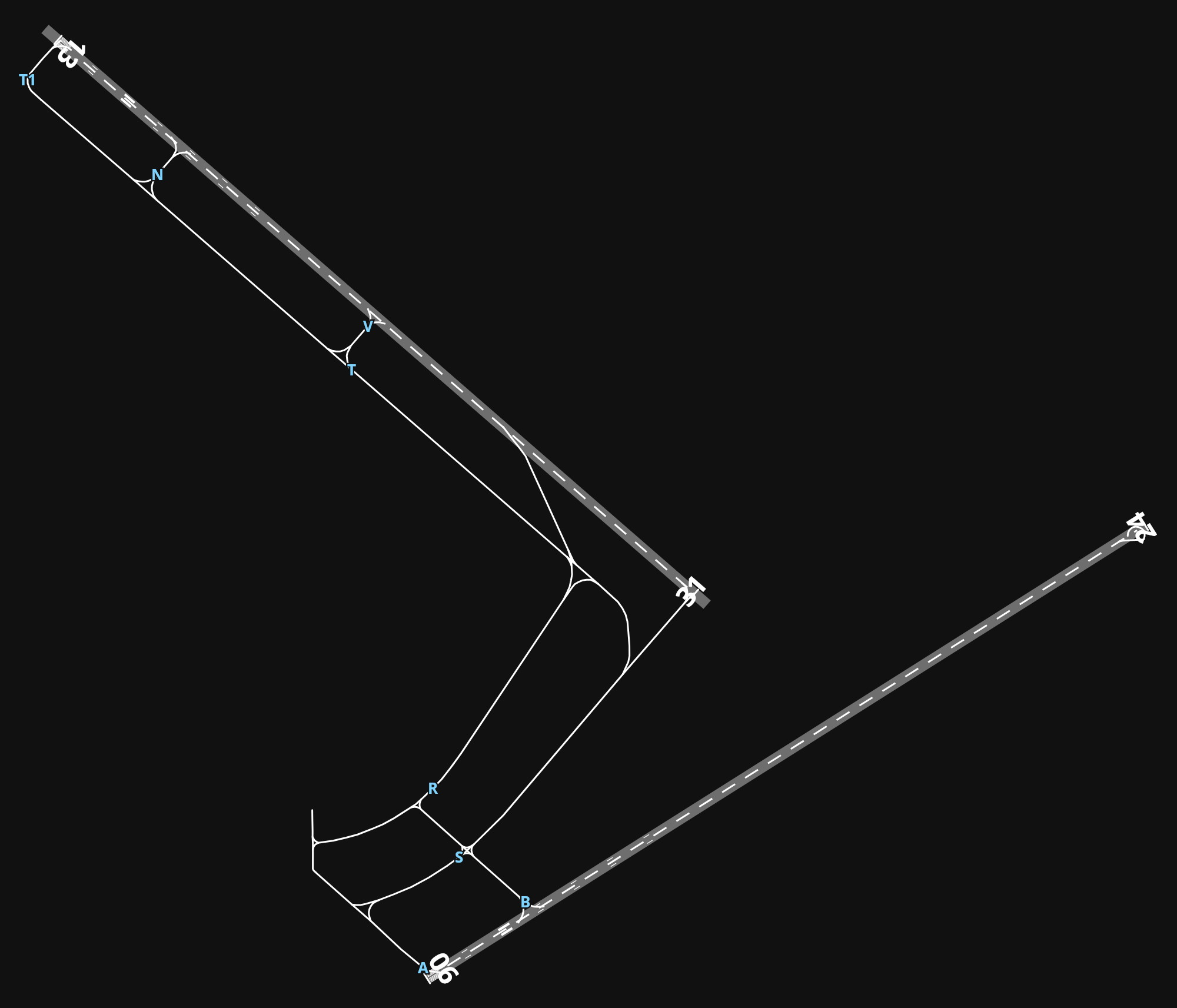 GMFO Oujda Angads Airport airport diagram — runways, taxiways and parking stands