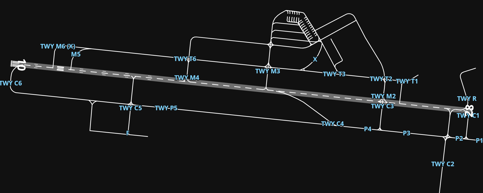 GMMX Menara Airport airport diagram — runways, taxiways and parking stands