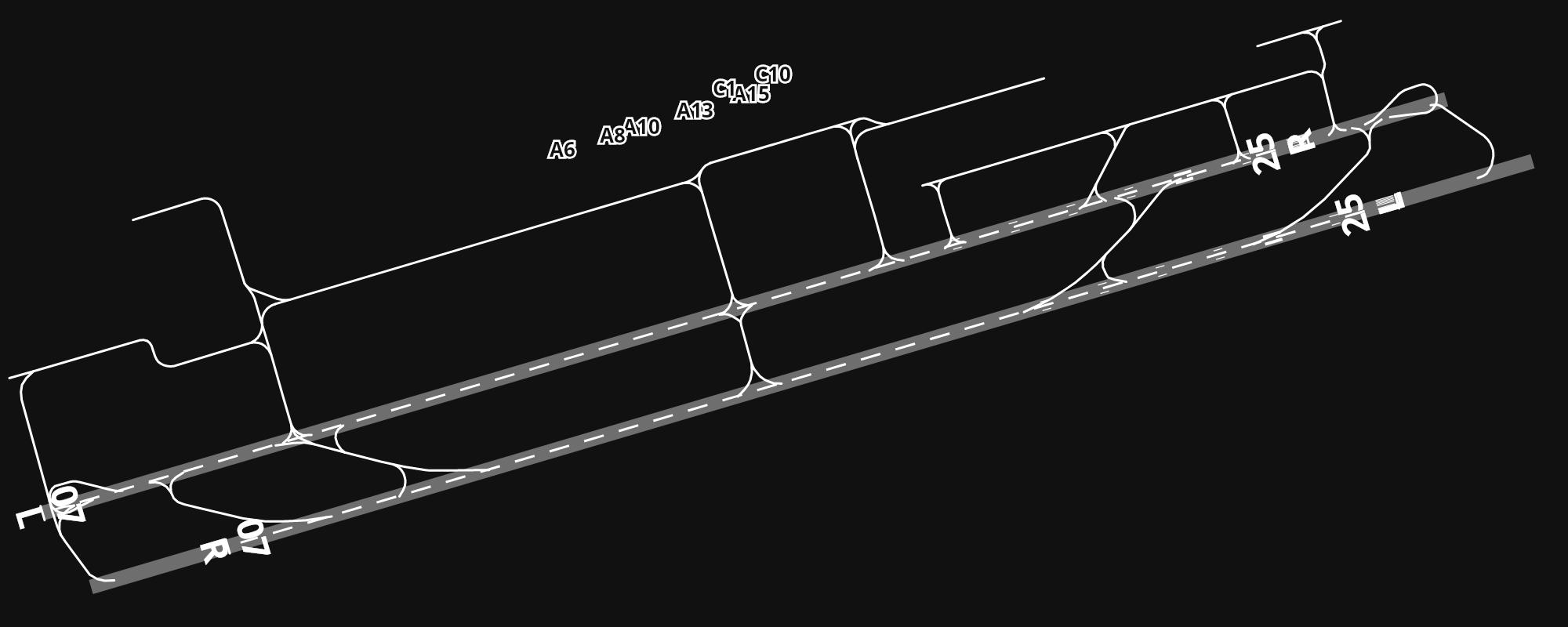 HAAB Addis Ababa Bole International Airport airport diagram — runways, taxiways and parking stands