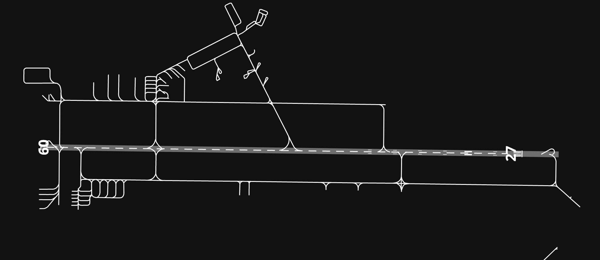 HDAM Djibouti-Ambouli Airport airport diagram — runways, taxiways and parking stands