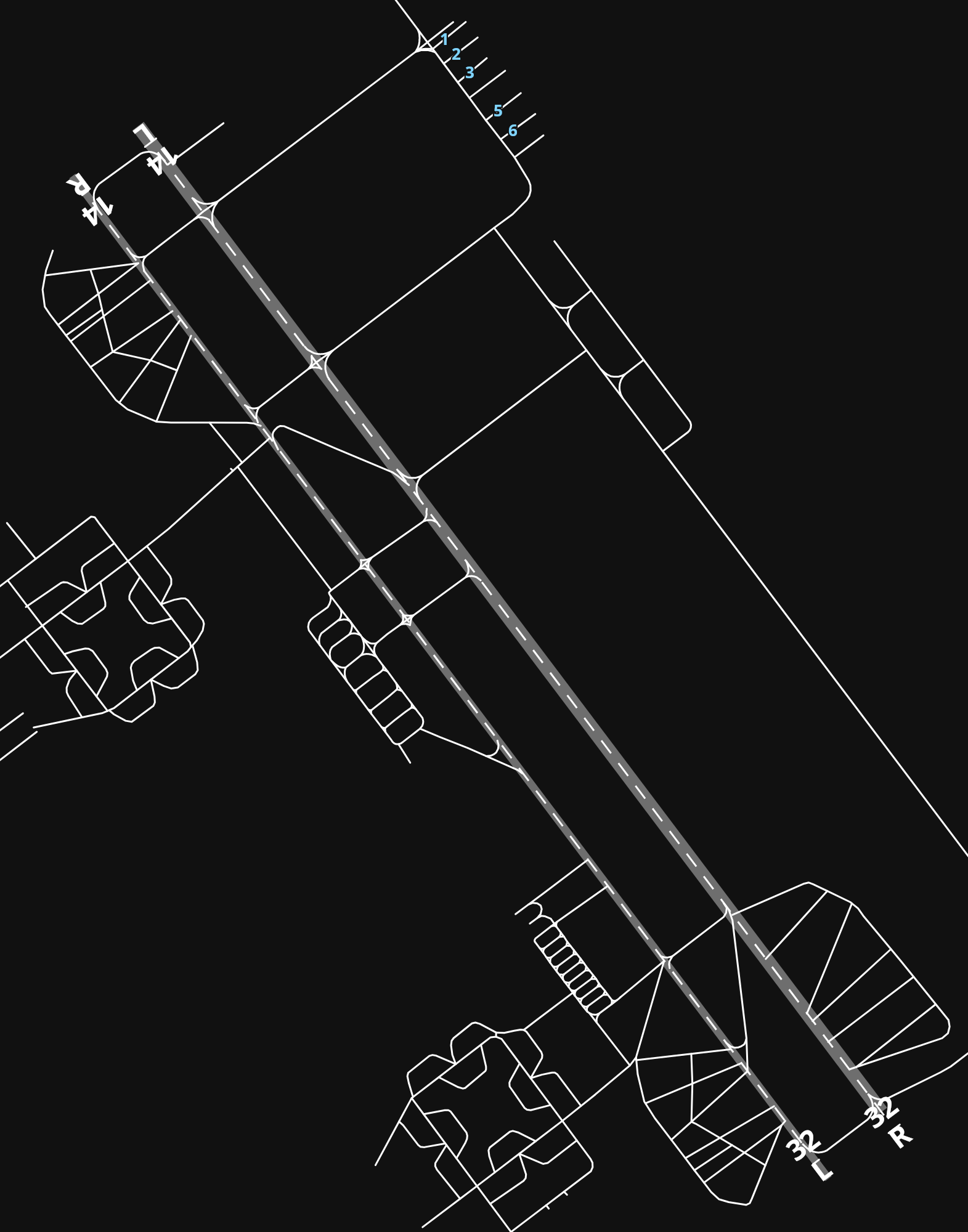 HEBA Borj El Arab International Airport airport diagram — runways, taxiways and parking stands