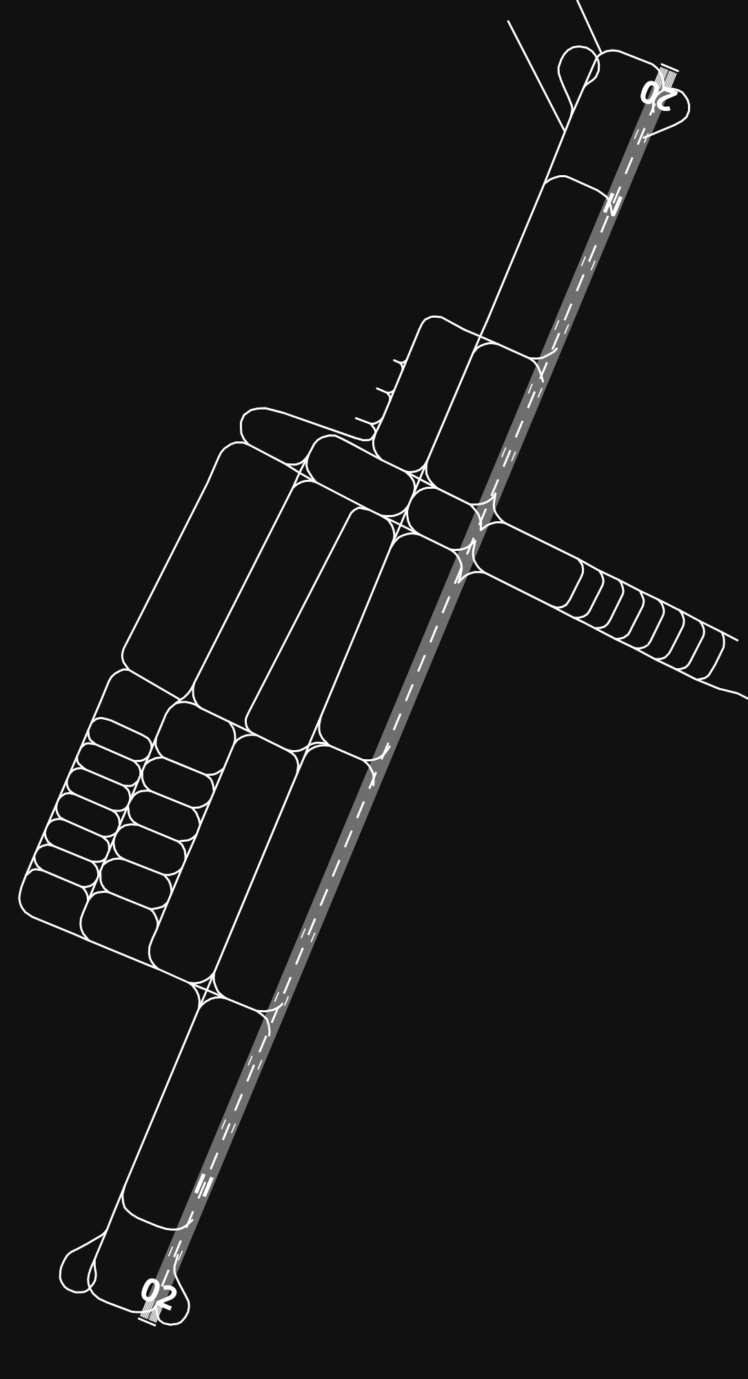 HELX Luxor International Airport airport diagram — runways, taxiways and parking stands